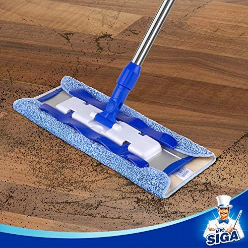 MRSIGA Professional Microfiber Mop Refills Pack of 3 42cm x 23cm