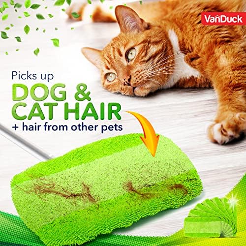 VanDuck Reusable Mop Pads for Swiffer Sweeper 2-Pack - Washable Microfiber