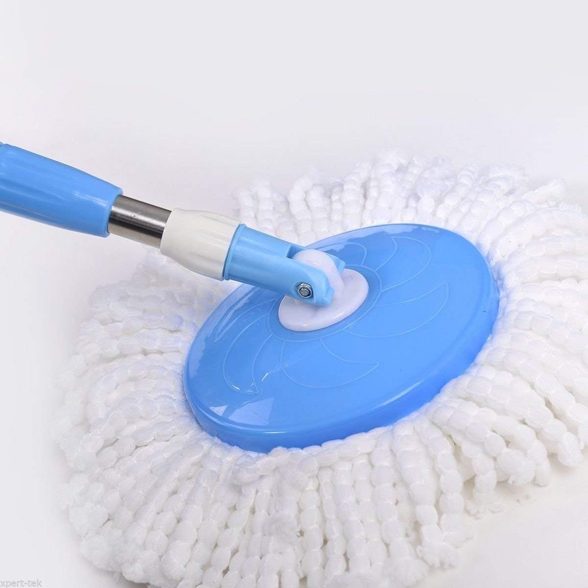 Tidy Monster 6 Pack Spin Mop Replacement Heads - Microfiber Mop Refills White