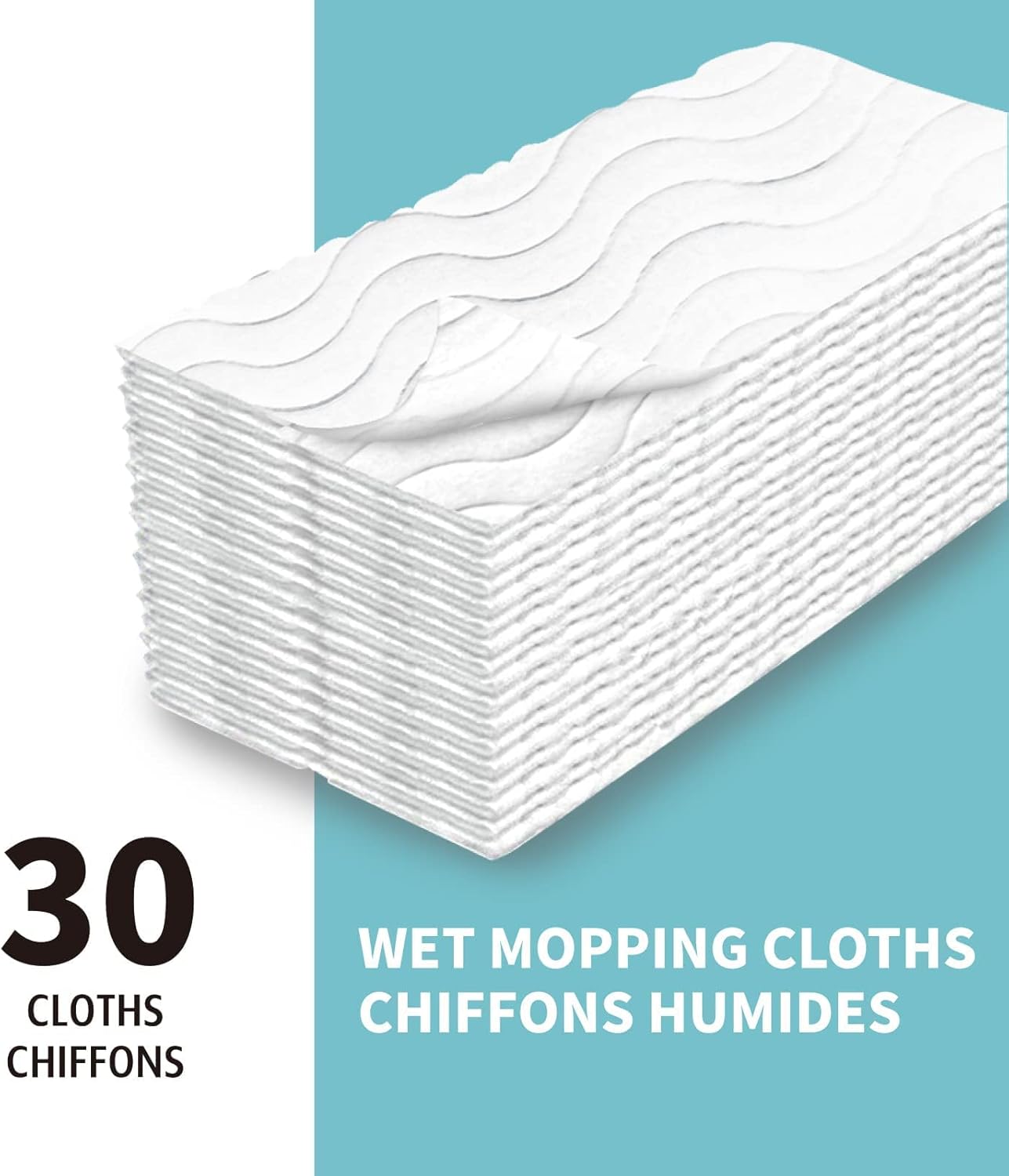 AIR U Upgraded Wet Mop Refills for Swiffer 60 Count