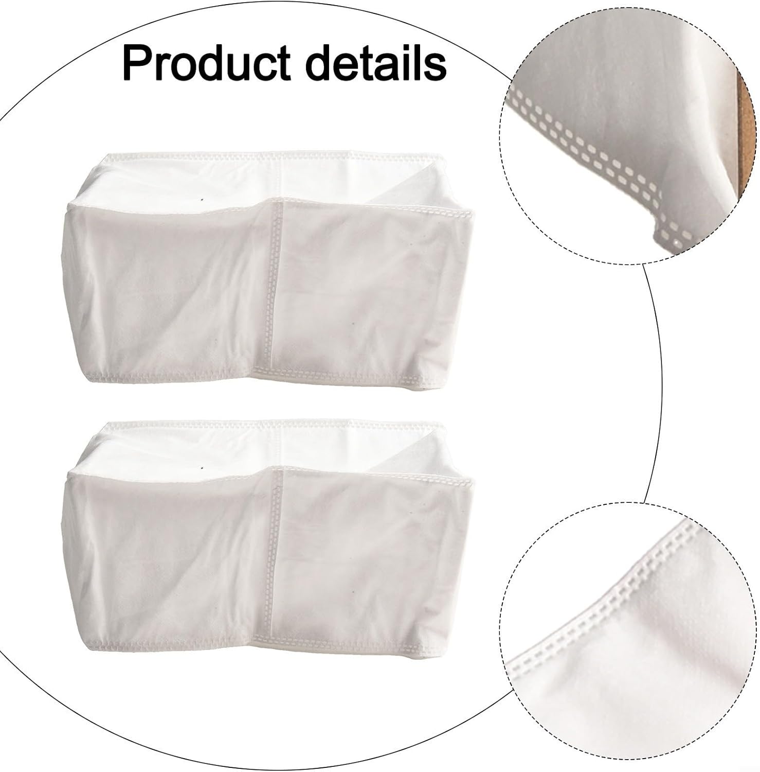 5 Pack Replacement Bags for ILIFE V9 Pro Robot Vacuum