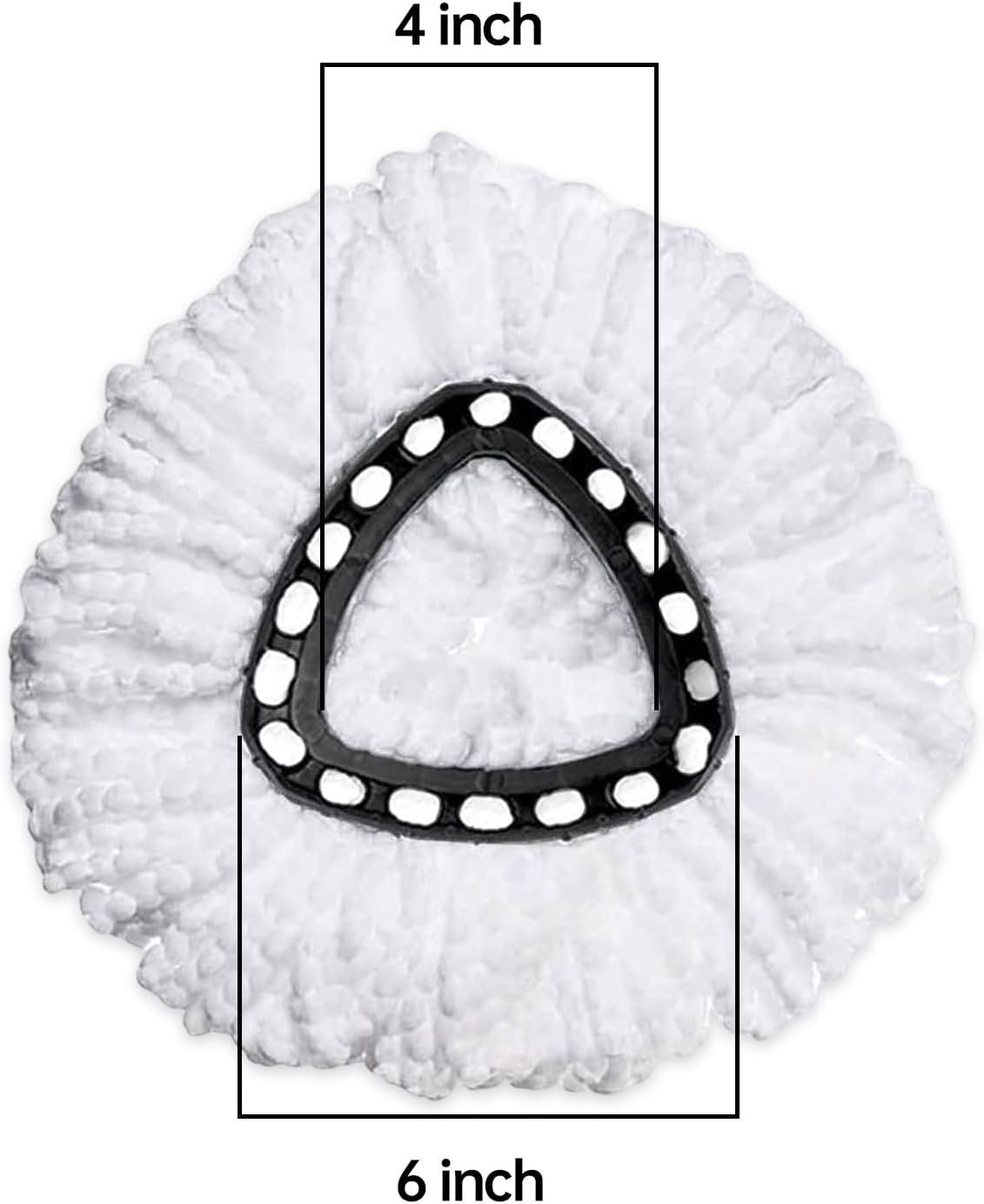4 Pack Microfiber Mop Heads for O-Ceda EasyWring Spin Mop