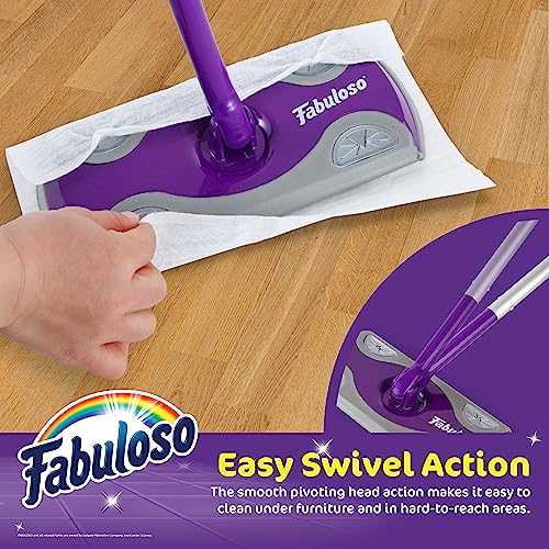 Fabuloso Dry and Wet Sweeper with 12 Dry Cloths