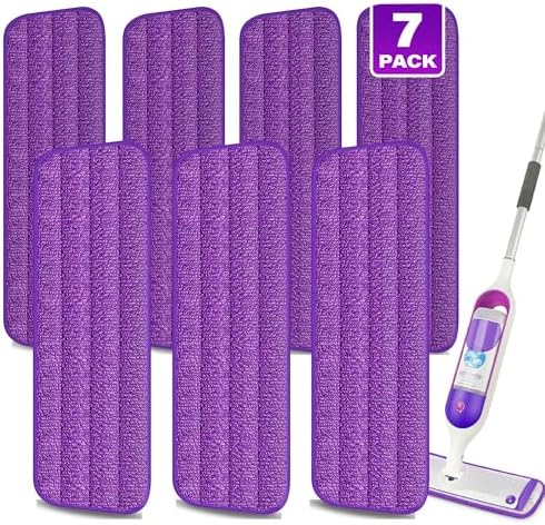 7 Reusable Mop Pads for Swiffer PowerMop - MEXERRIS Microfiber Refills