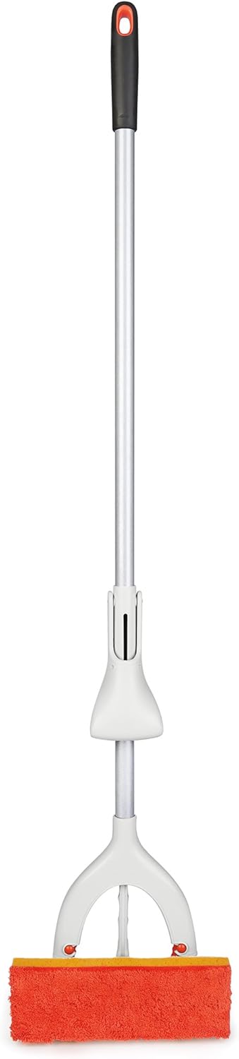 OXO Good Grips Butterfly Mop with Microfiber Sponge Orange