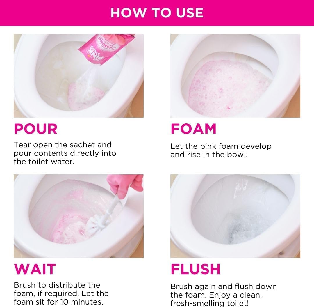 Stardrops The Pink Stuff Toilet Cleaner Foaming Power Fresh Shine and Deep Clean