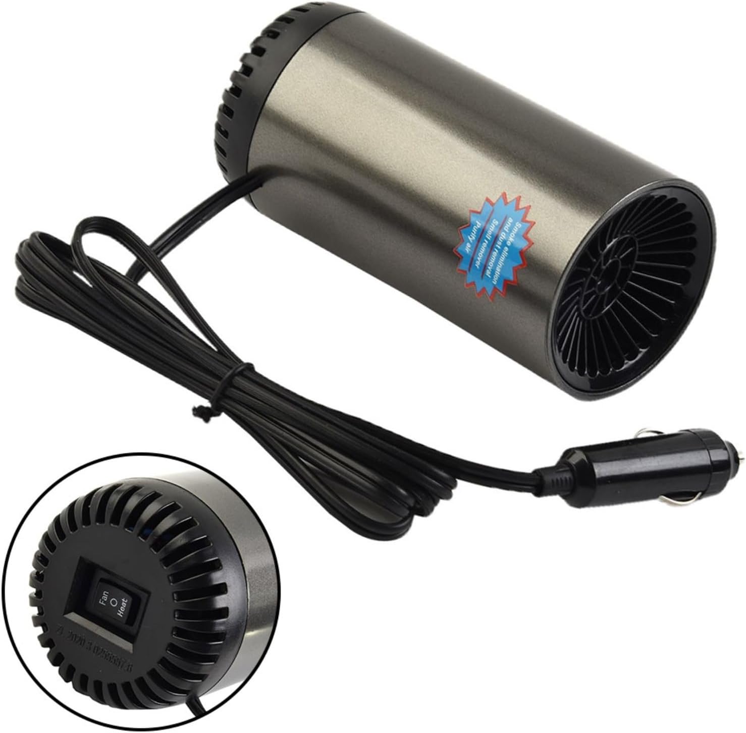 Marebm 150W 2-in-1 Car Heater Fan with 180 Rotation