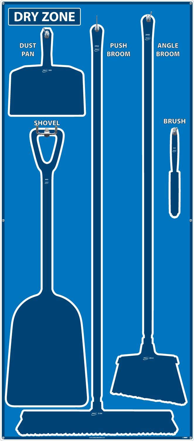 NMC SB131ACP 5S Dry Zone Shadow Board BlueBlue 68x30