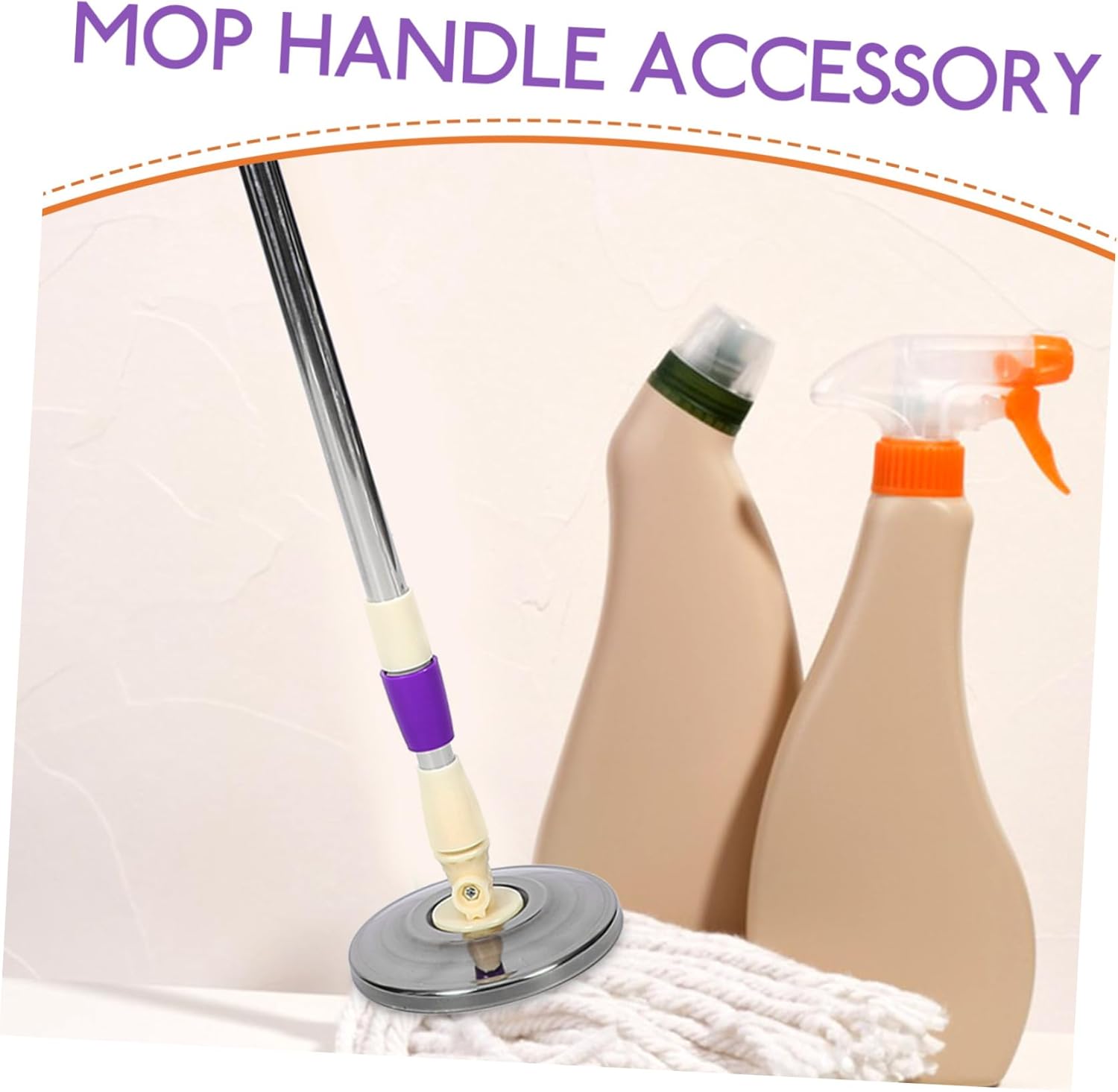 Ipetboom Rotating Mop Handle Stainless Steel Detachable