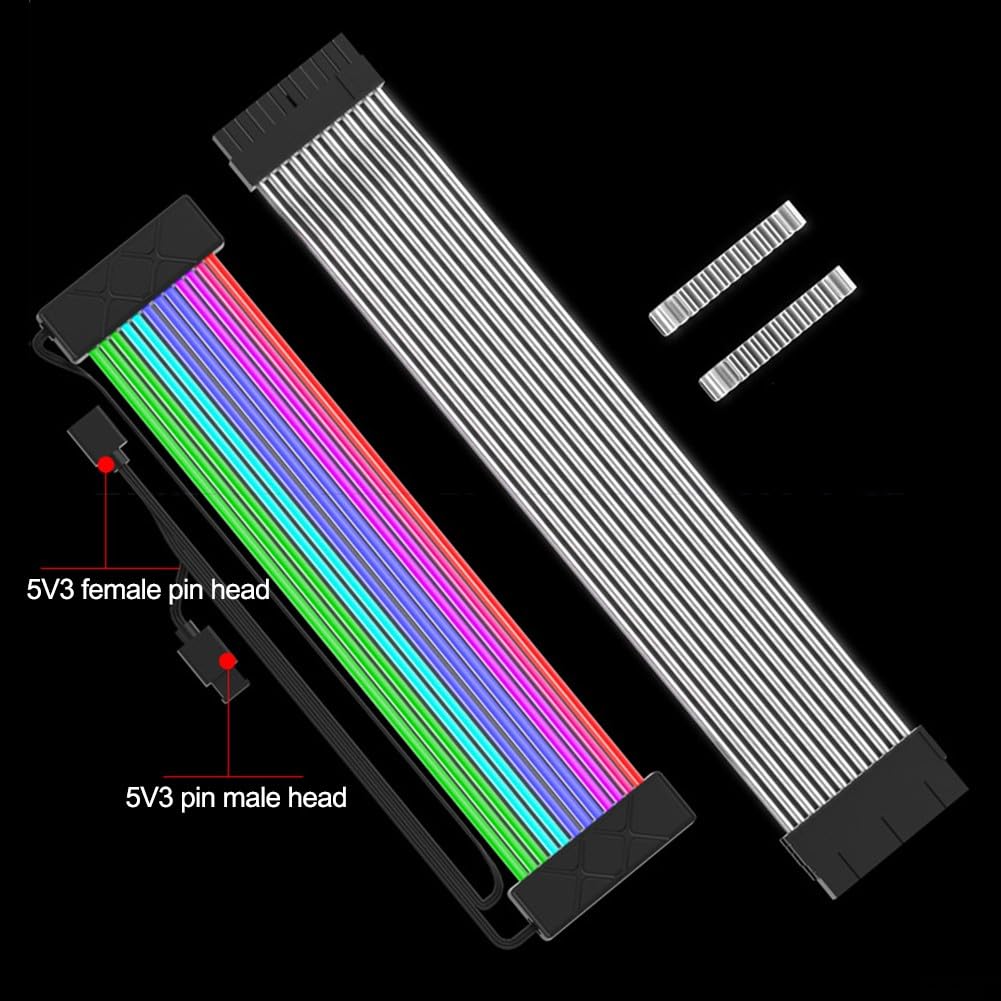 Marebm RGB PSU Cables for GPU and Motherboard