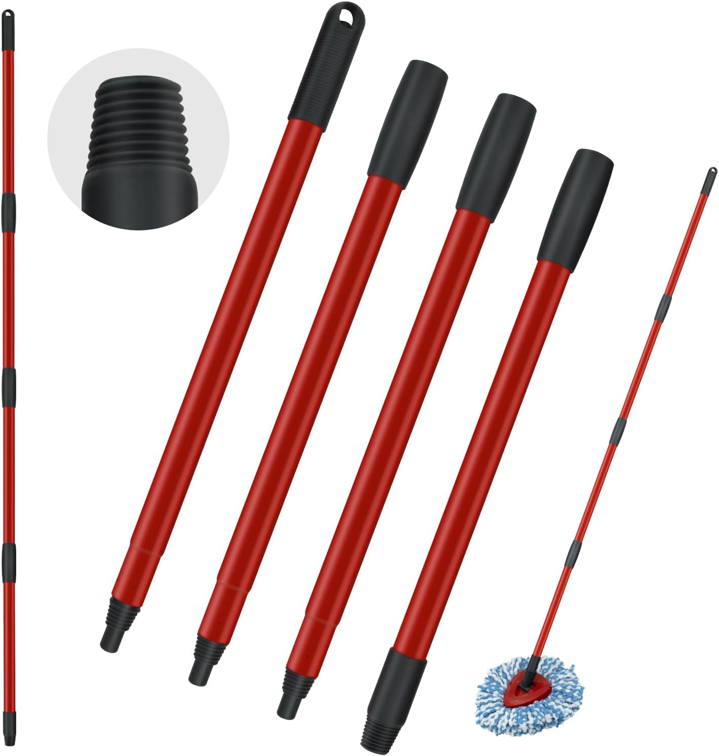 GFRED Oceda Spin Mop Handle Replacement 30-58 Inch