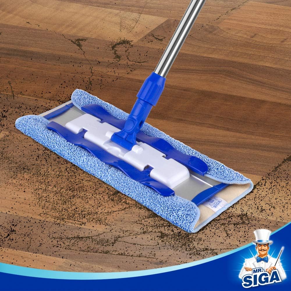 MRSIGA Professional Microfiber Mop Refills Pack of 3 42cm x 23cm
