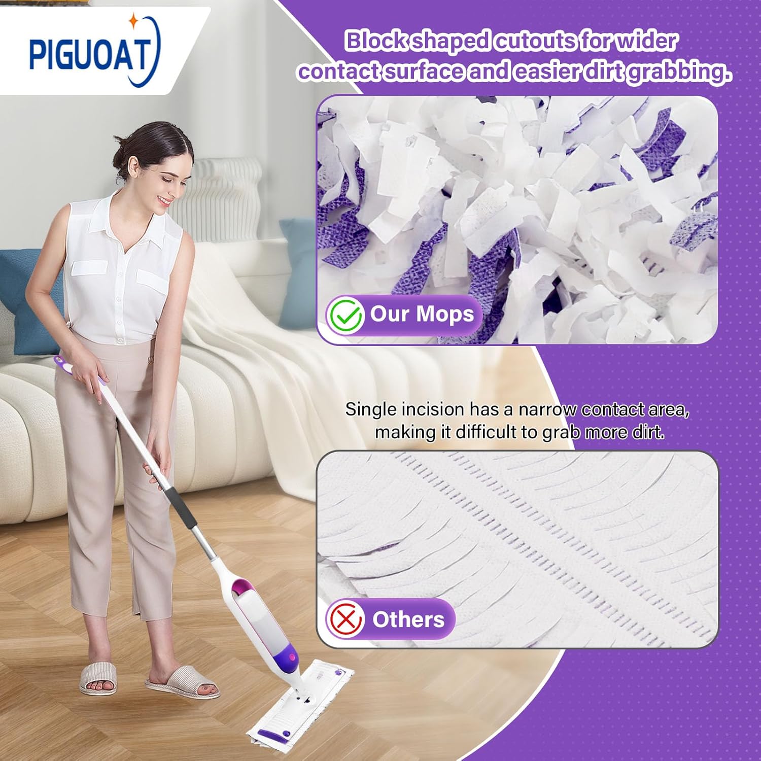 20 Pack Power-Mop-Pads Refills for Swi-ffer and Bona Mops