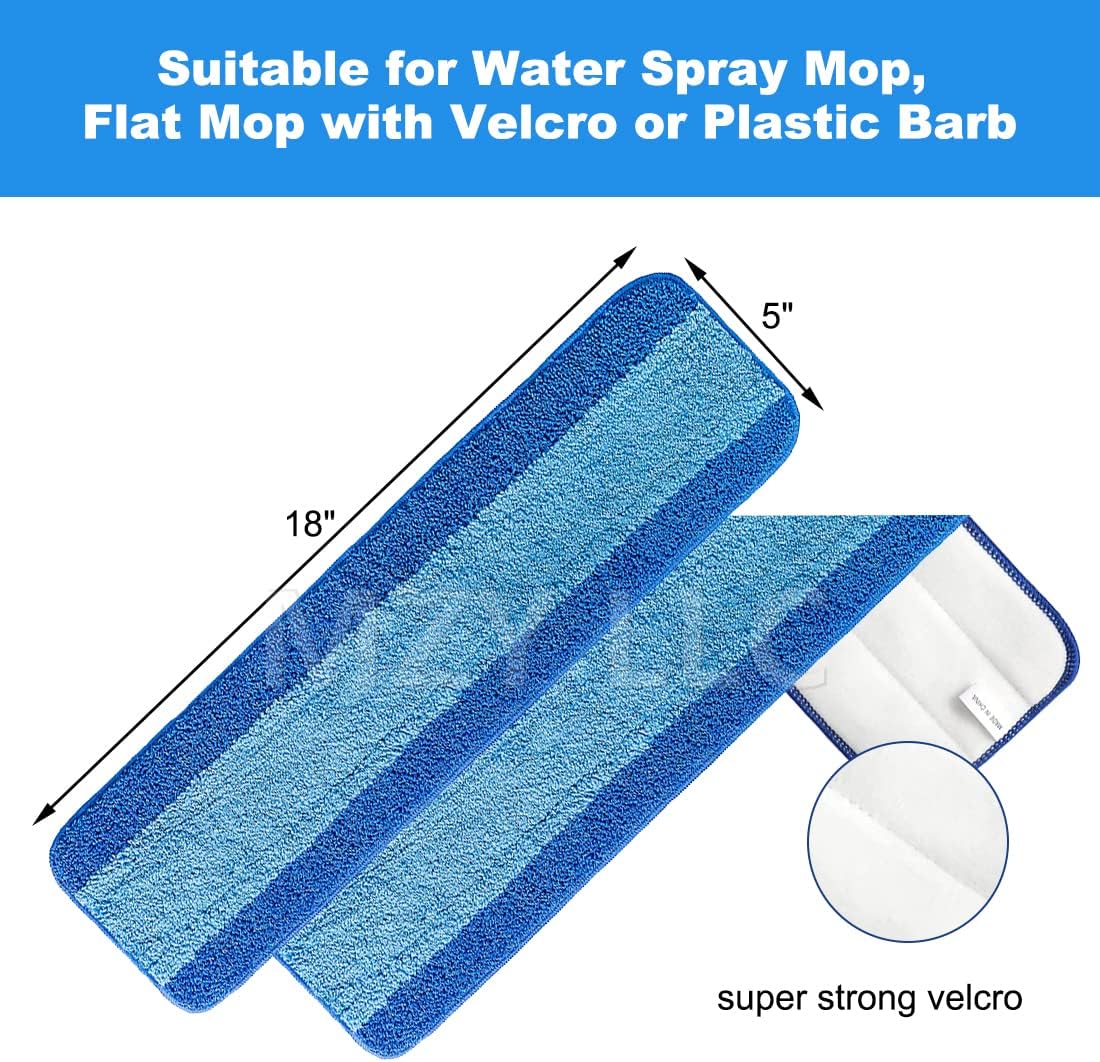 3 Pack Microfiber Mop Pads Compatible with Bona 18 Inch