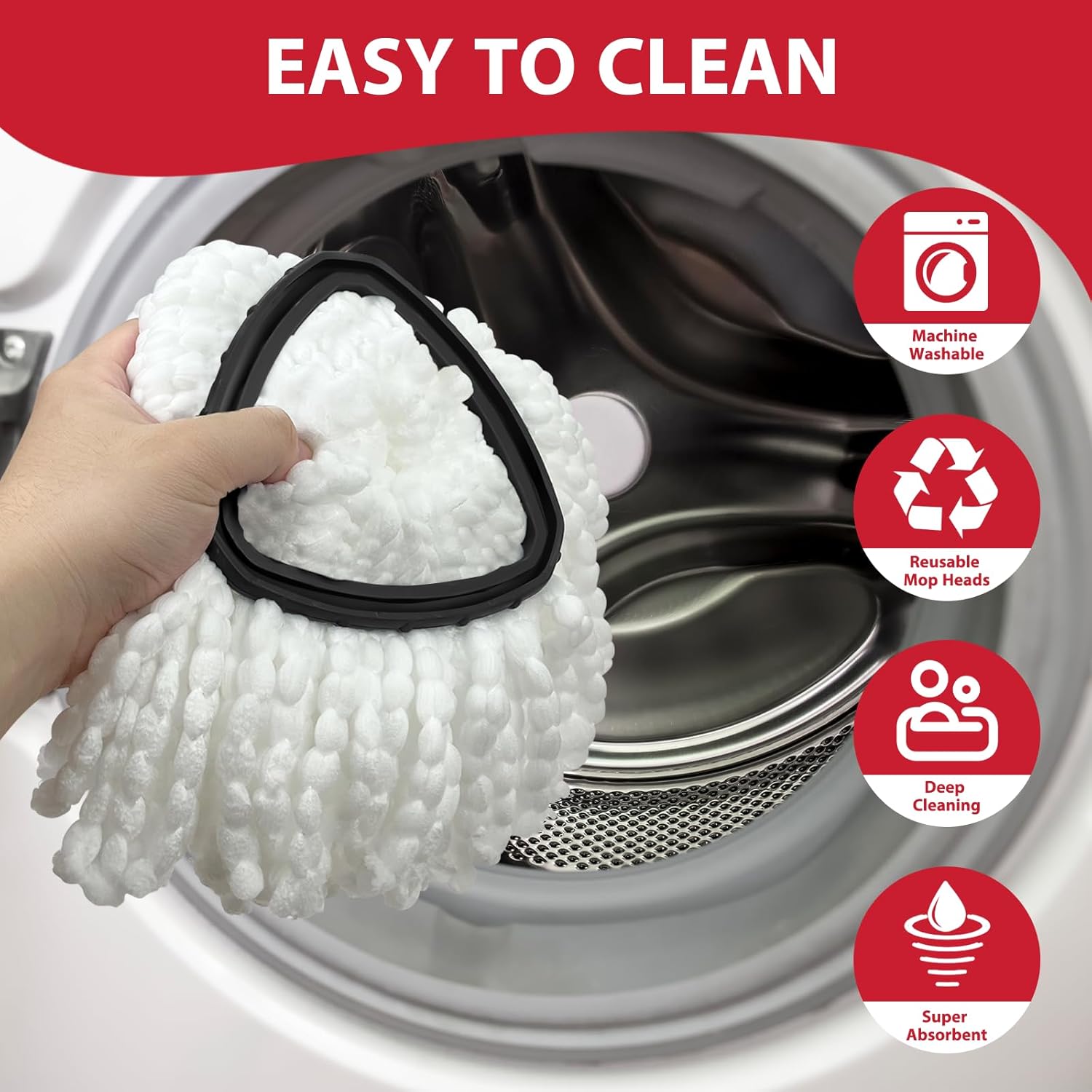 Nuorest Spin Mop Replacement Set for Oceda EasyWring