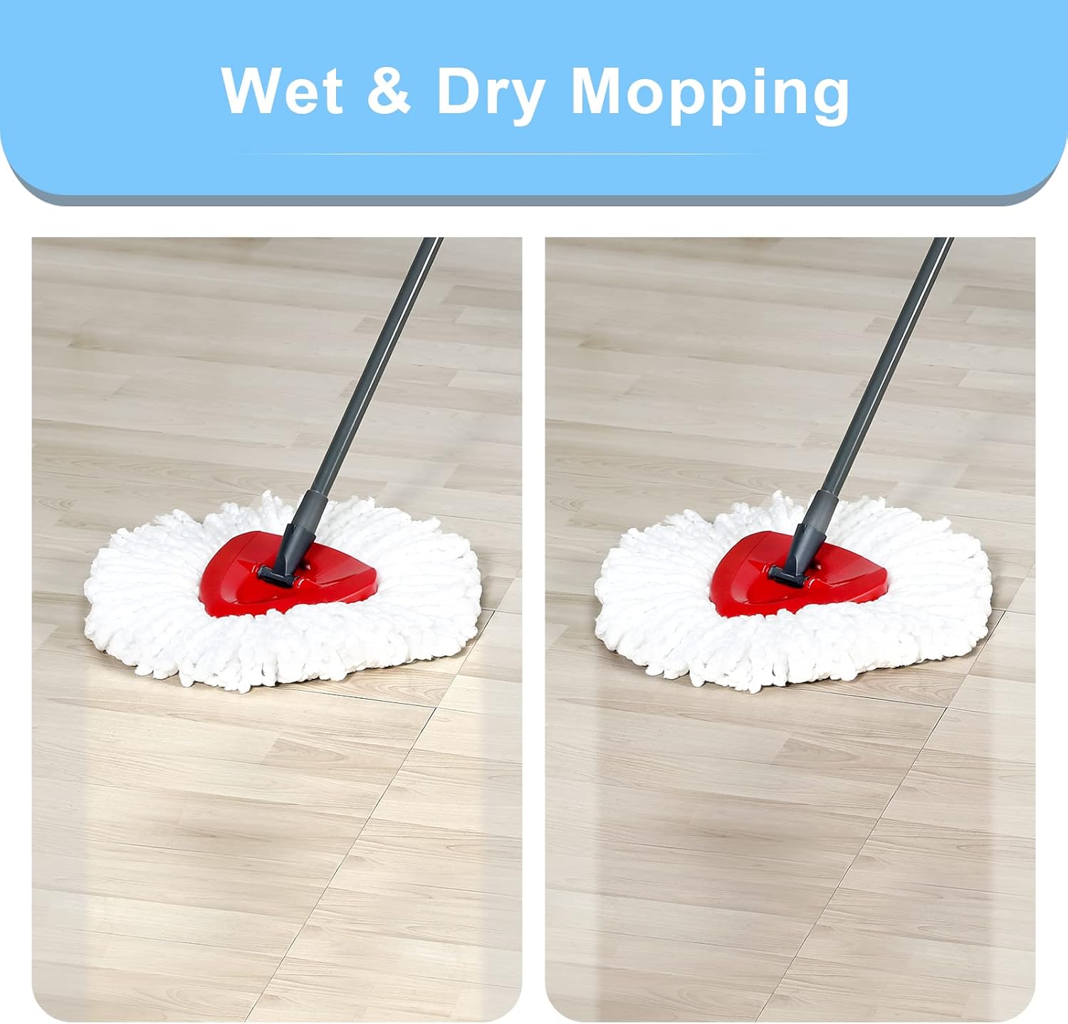 3 Pack HUMUTA Mop Replacement Heads for O Cedar Spin Mop