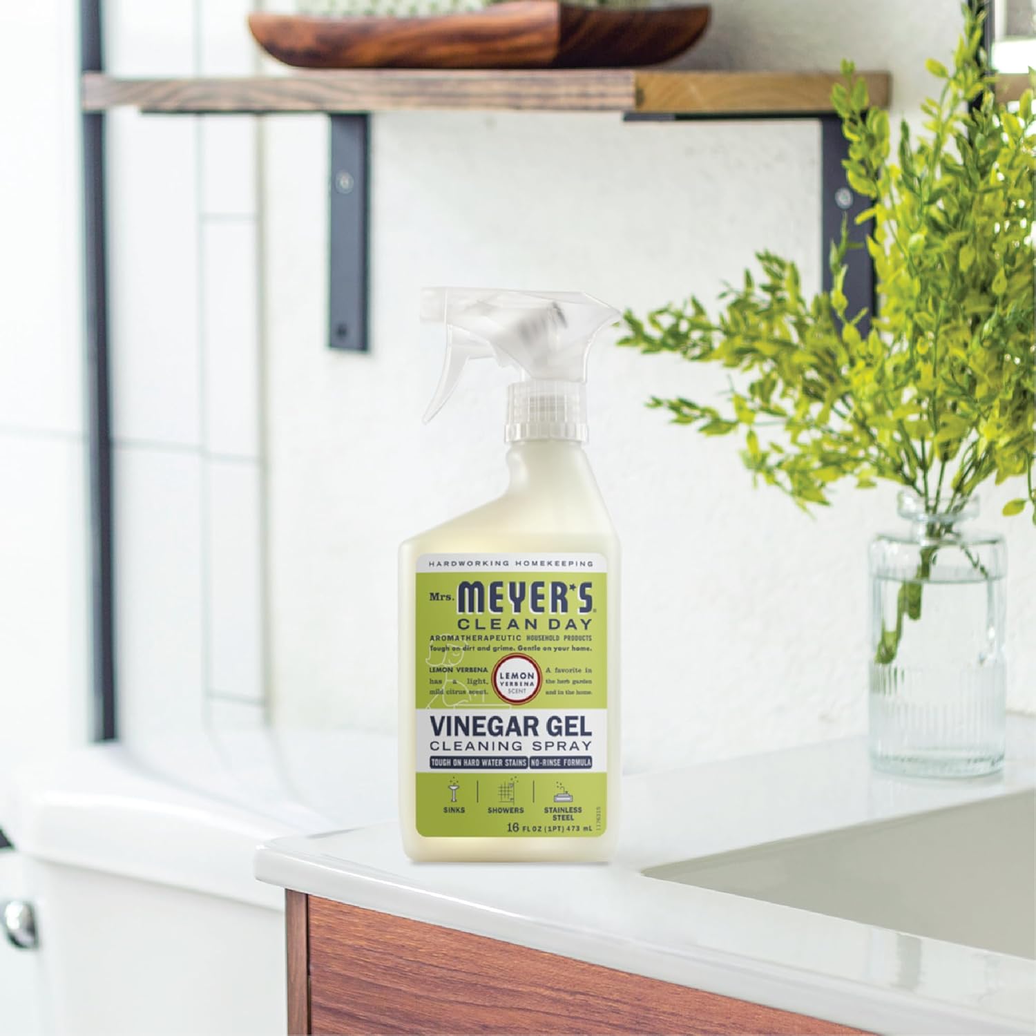 Mrs Meyers Vinegar Gel Cleaning Spray 16 Fl Oz Bathroom Use