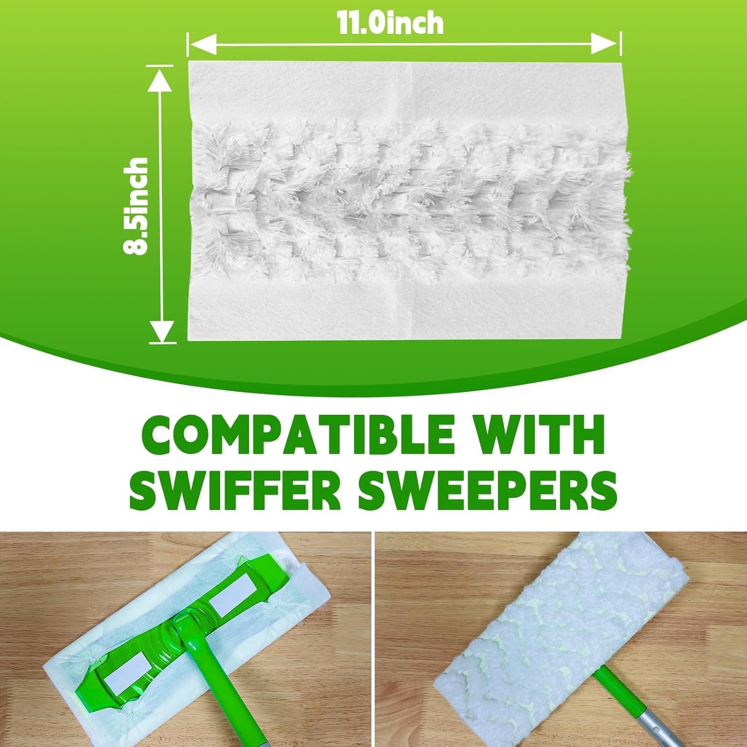 ClicLak Dry Mop Refills 60 Count for Pet Hair Dust