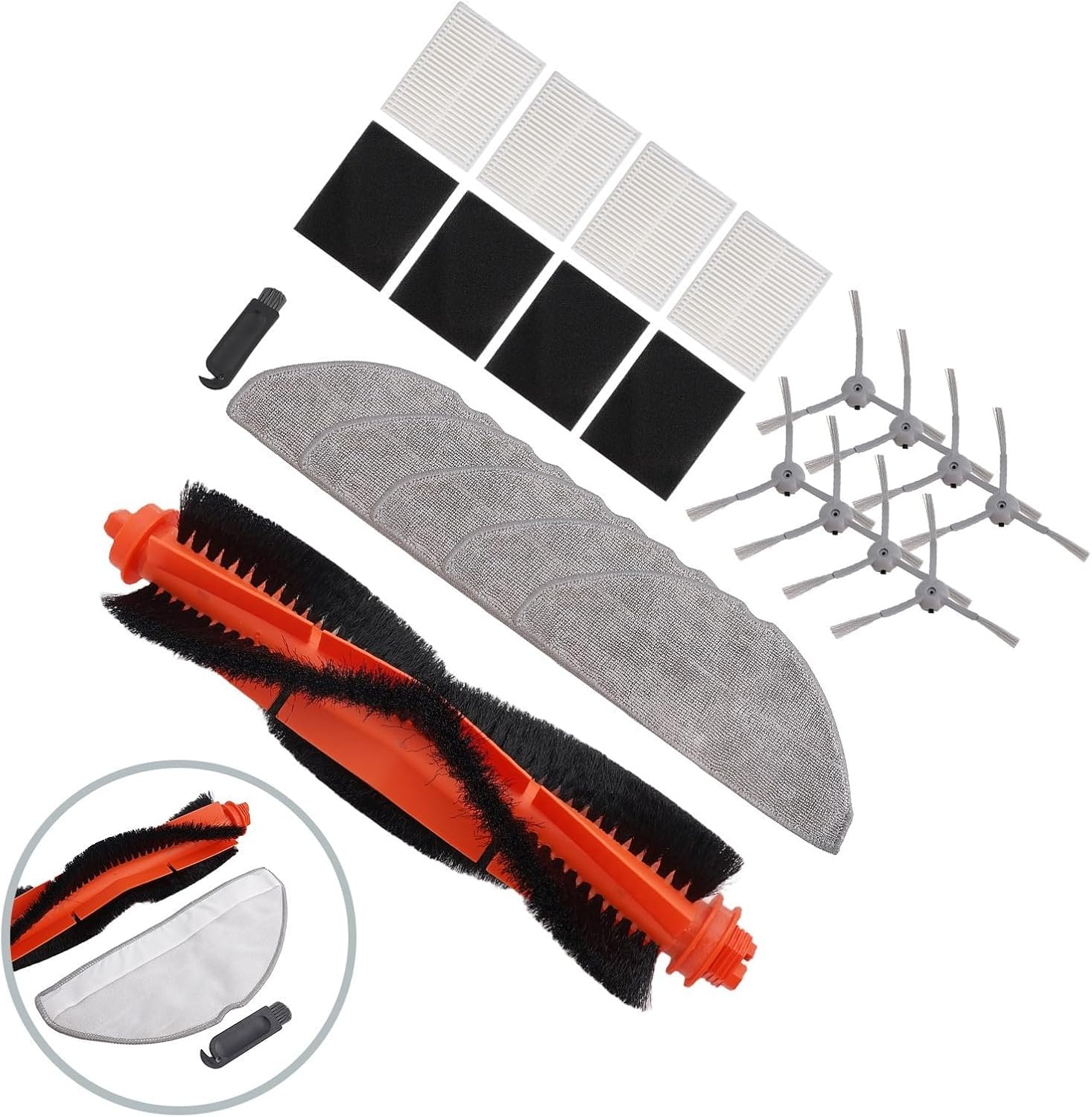 Replacement Parts Kit for Honiture V8 Pro Robot Vacuum