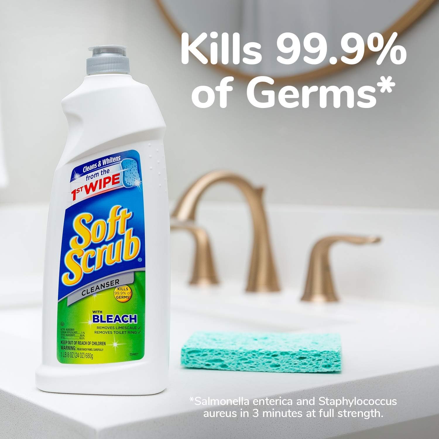Soft Scrub Antibacterial Cleaner with Bleach 36 oz Pack of 6