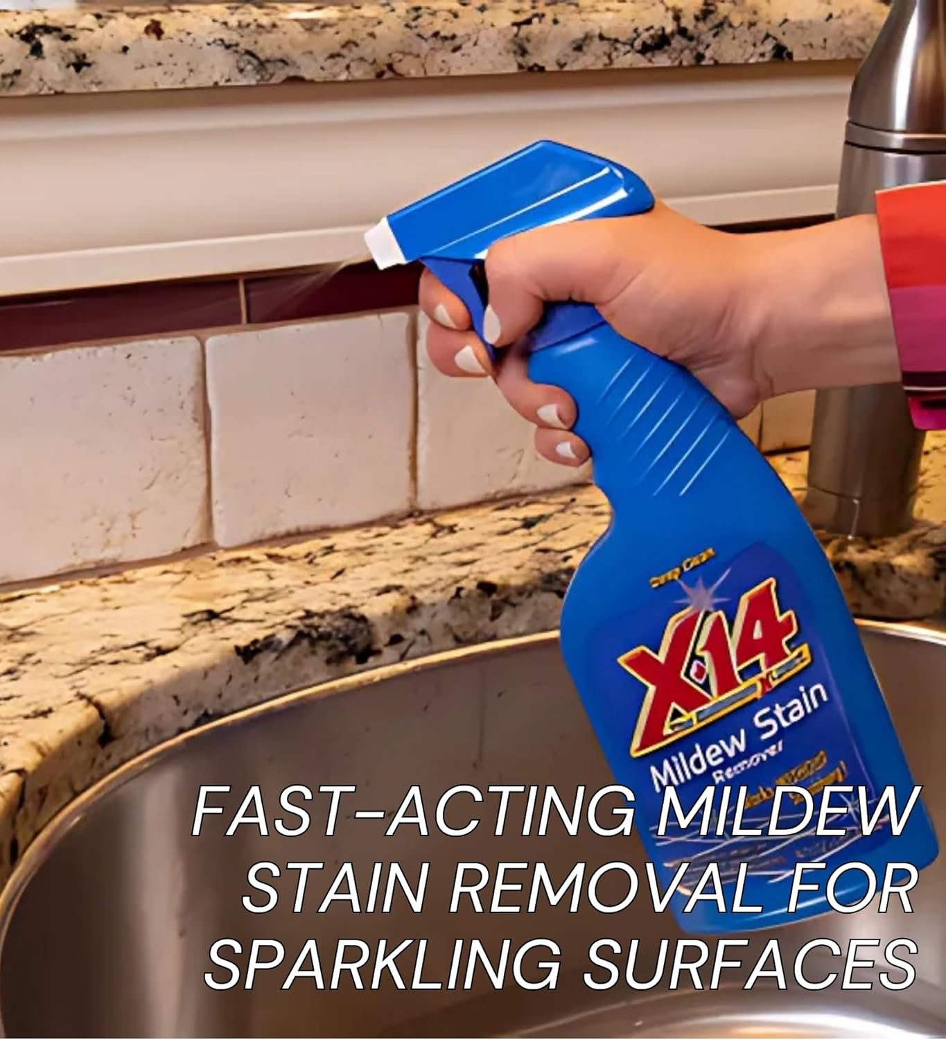 GROVE Malco X-14 Mildew Remover 1 Qt with Microfiber Cloth