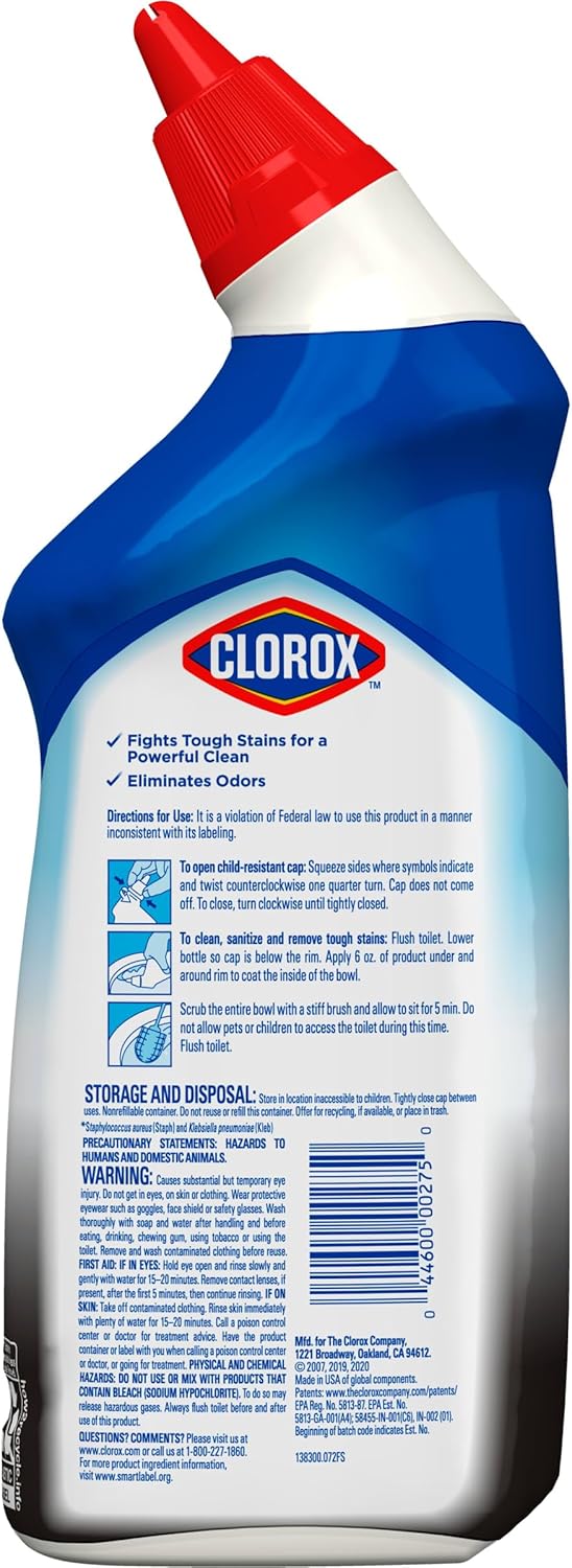 Clorox Toilet Bowl Cleaner 24 Ounces Pack of 12