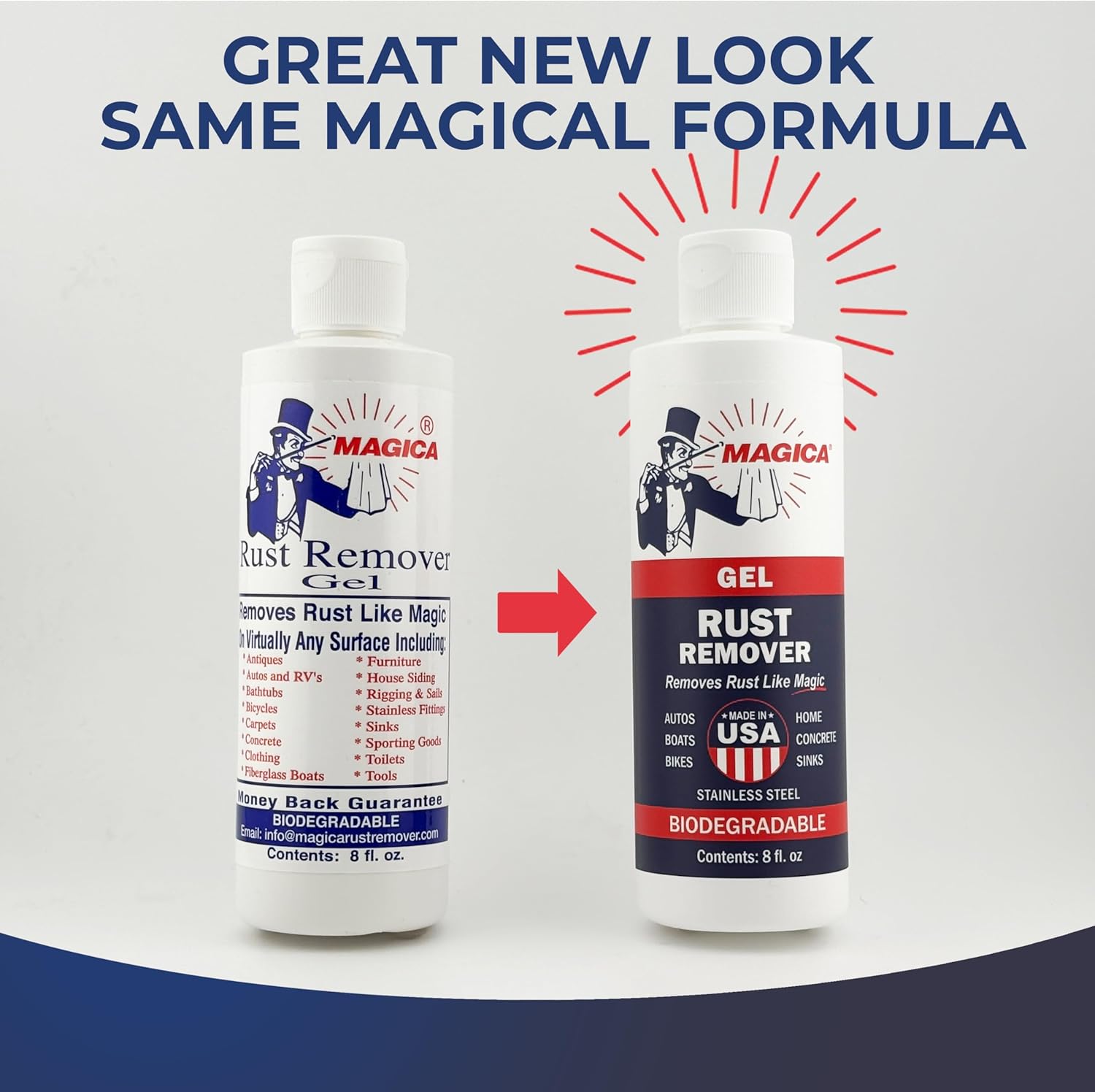 Magica Rust Remover 8oz Gel USA Made