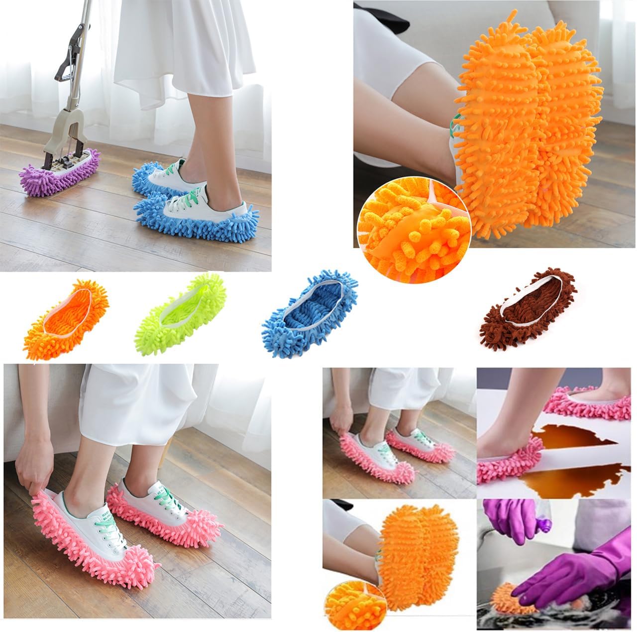 YWSHF Mop Pads Replacement 8PCS 4Pairs for Swiffer Sweeper