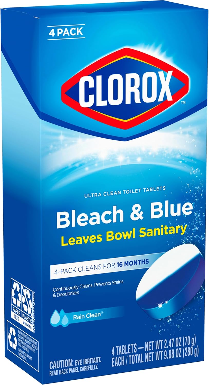 Clorox Ultra Clean Toilet Tablets with Bleach Blue