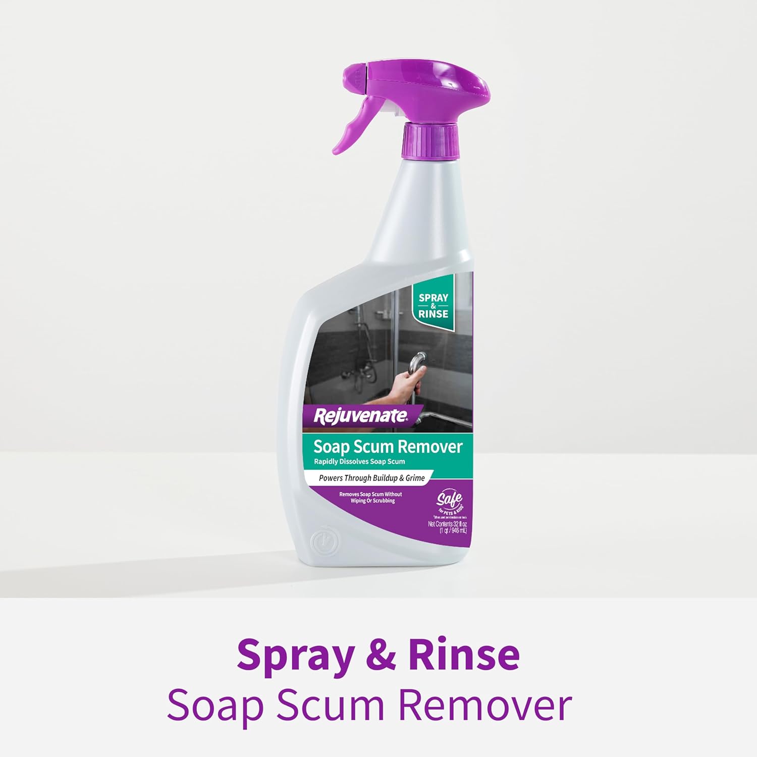 Rejuvenate Scrub Free Soap Scum Remover 24 Ounce
