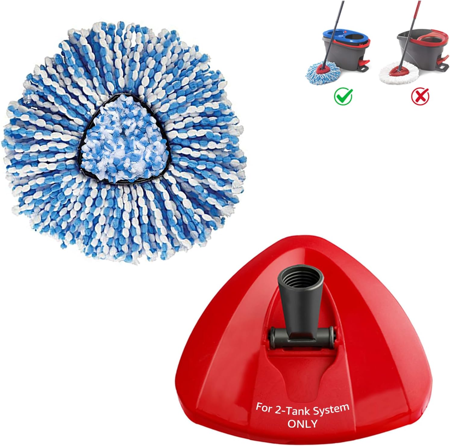 BonusLife Mop Refill Set for RinseClean 2-Tank System 1
