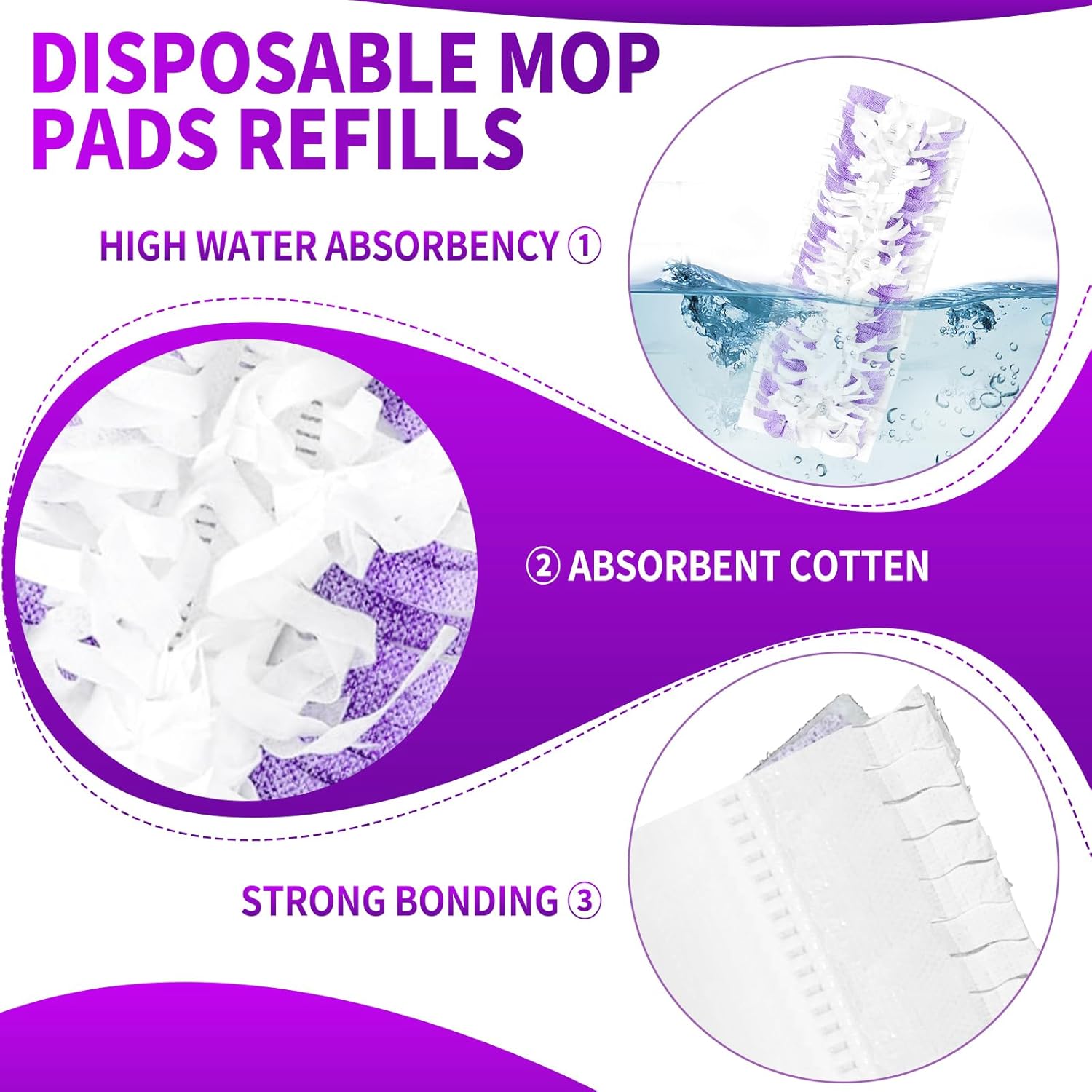 Aicipow 25 Count Swiffer Power Mop Replacement Pads