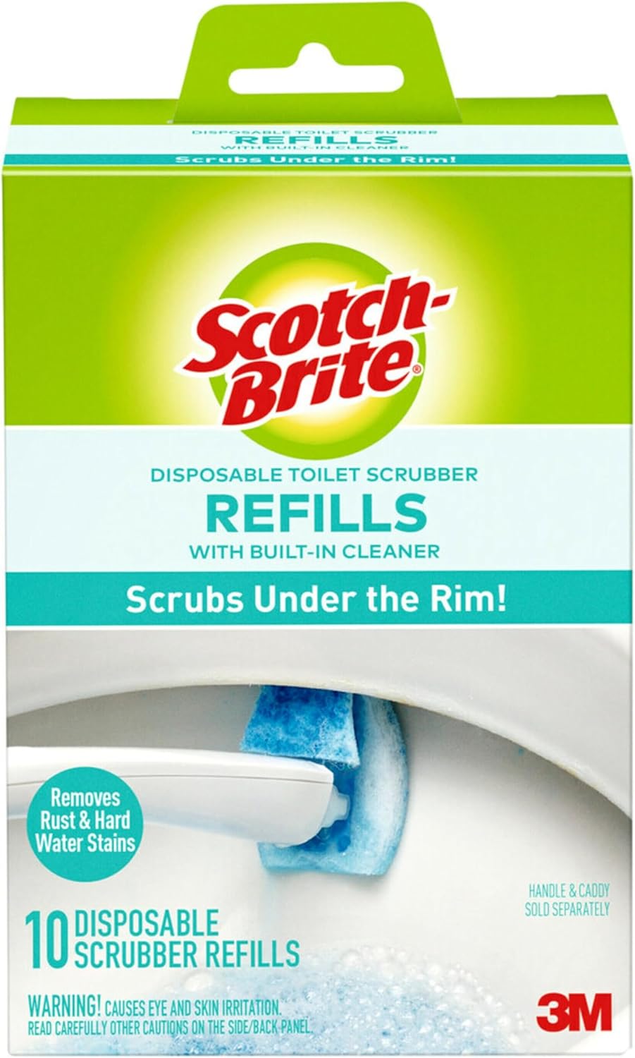 Scotch-Brite Disposable Toilet Scrubber Refills 10-Pack Blue