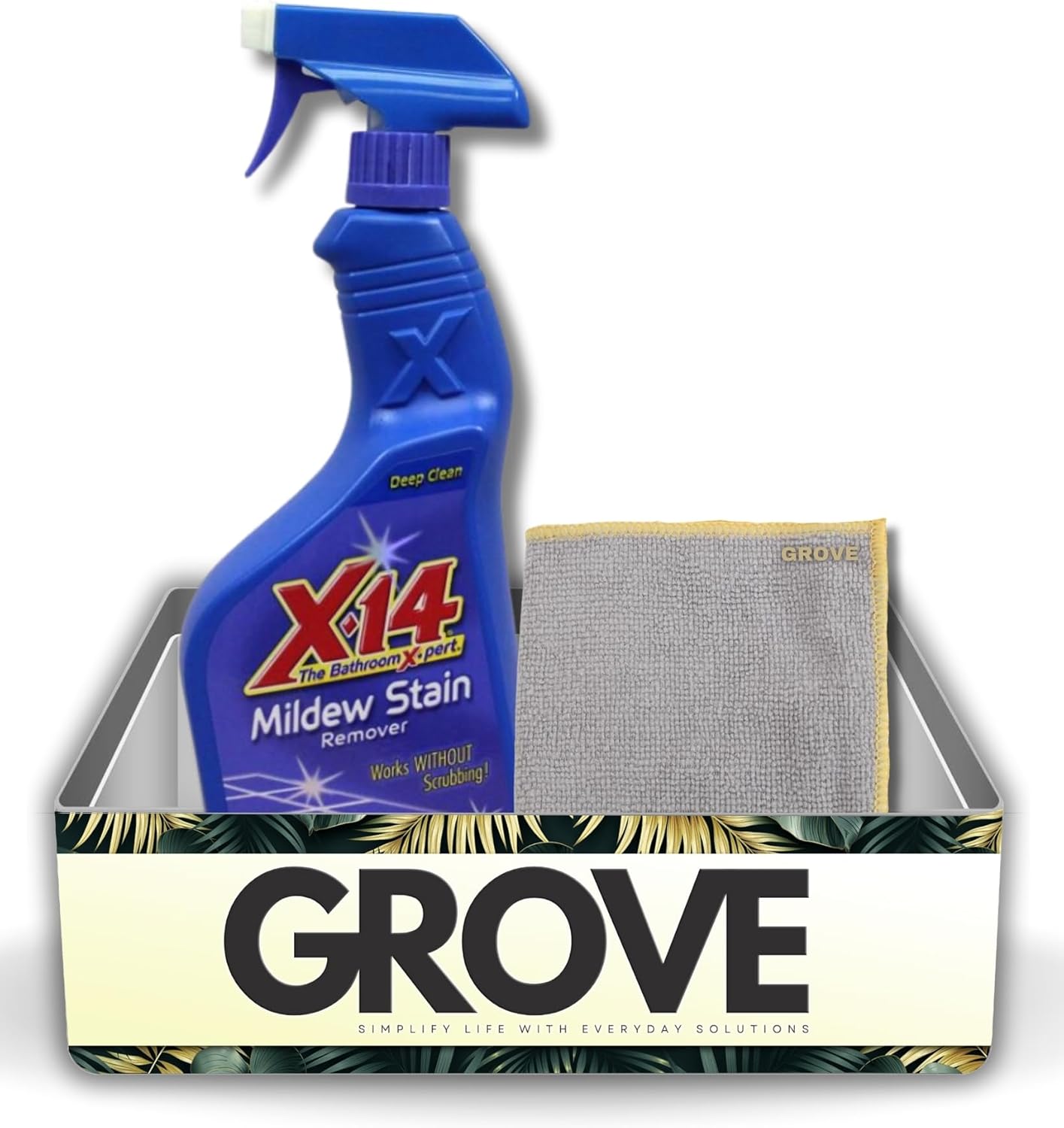 GROVE Malco X-14 Mildew Remover 1 Qt with Microfiber Cloth