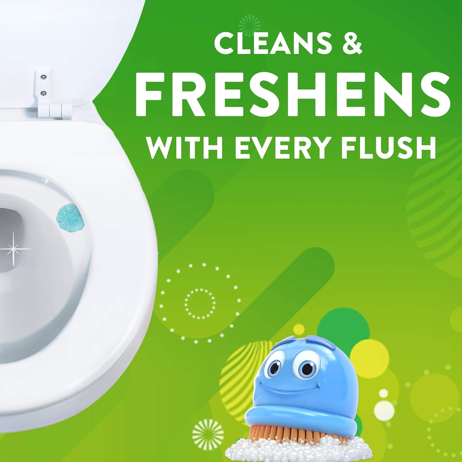Scrubbing Bubbles Rainshower Fresh Gel Toilet Cleaners 6 Stamps in 1 Dispenser