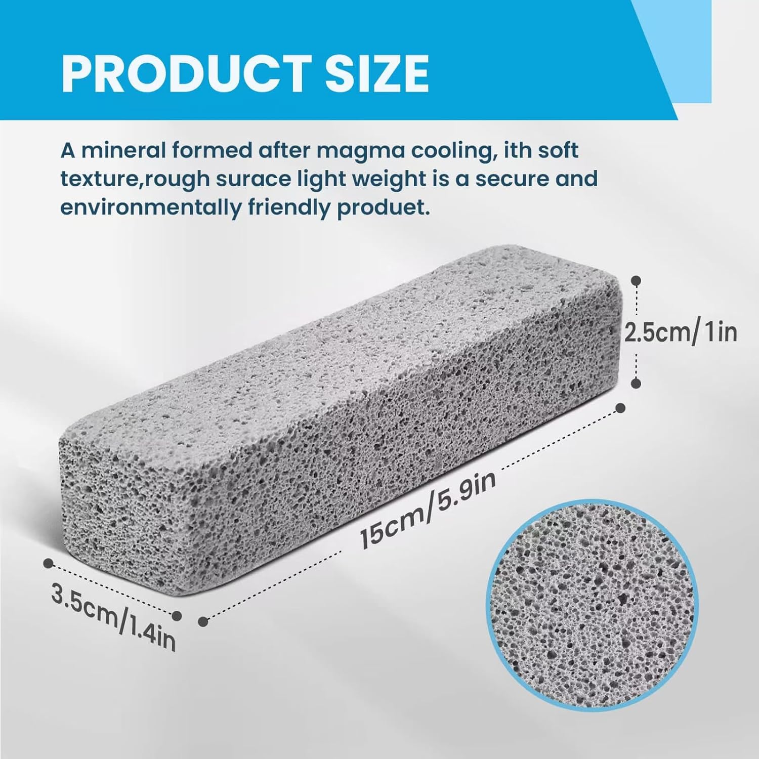 14 Pack Pumice Stones for Toilet and Surface Cleaning