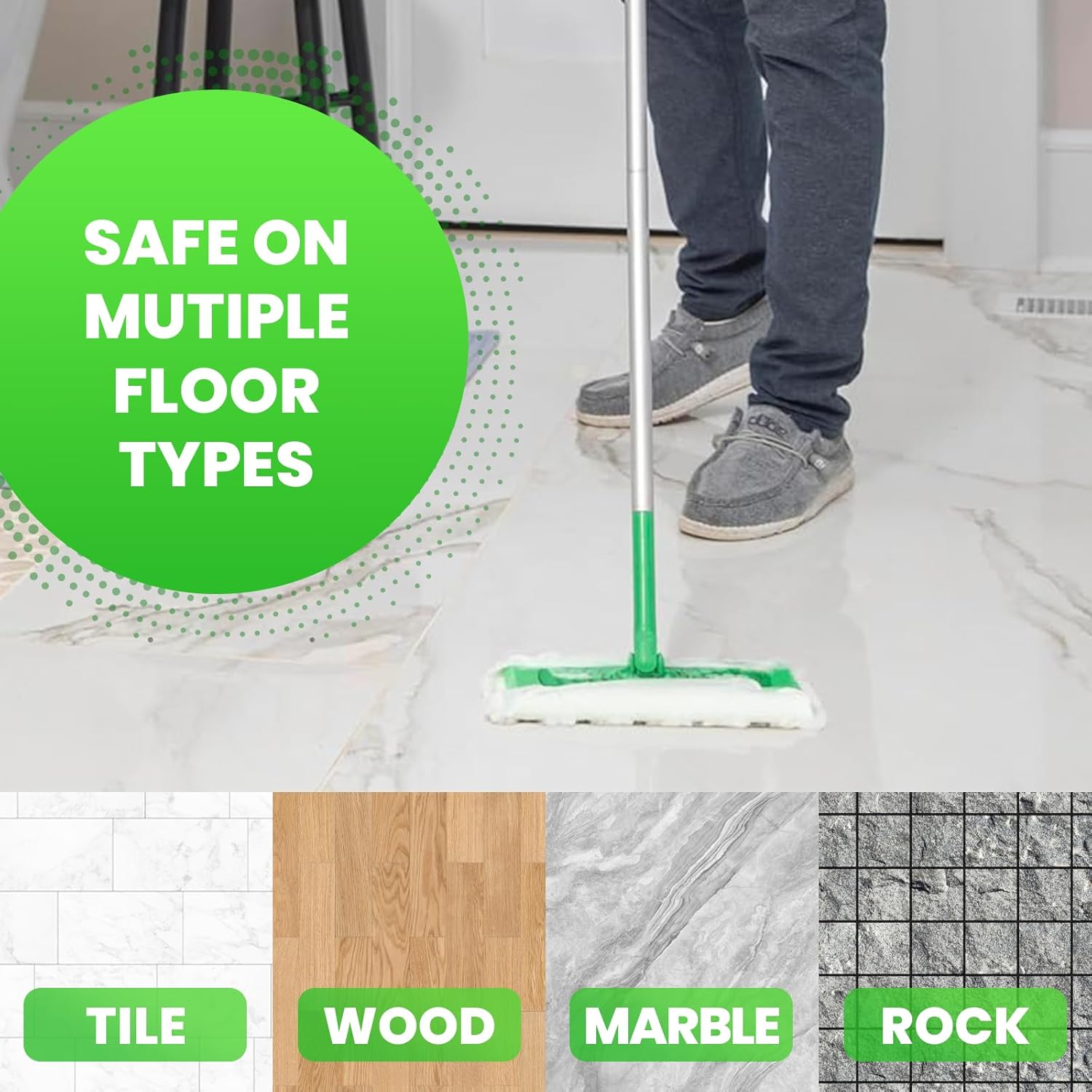 Upgraded Wet Mop Pads for Swiffer 32 Count Refills