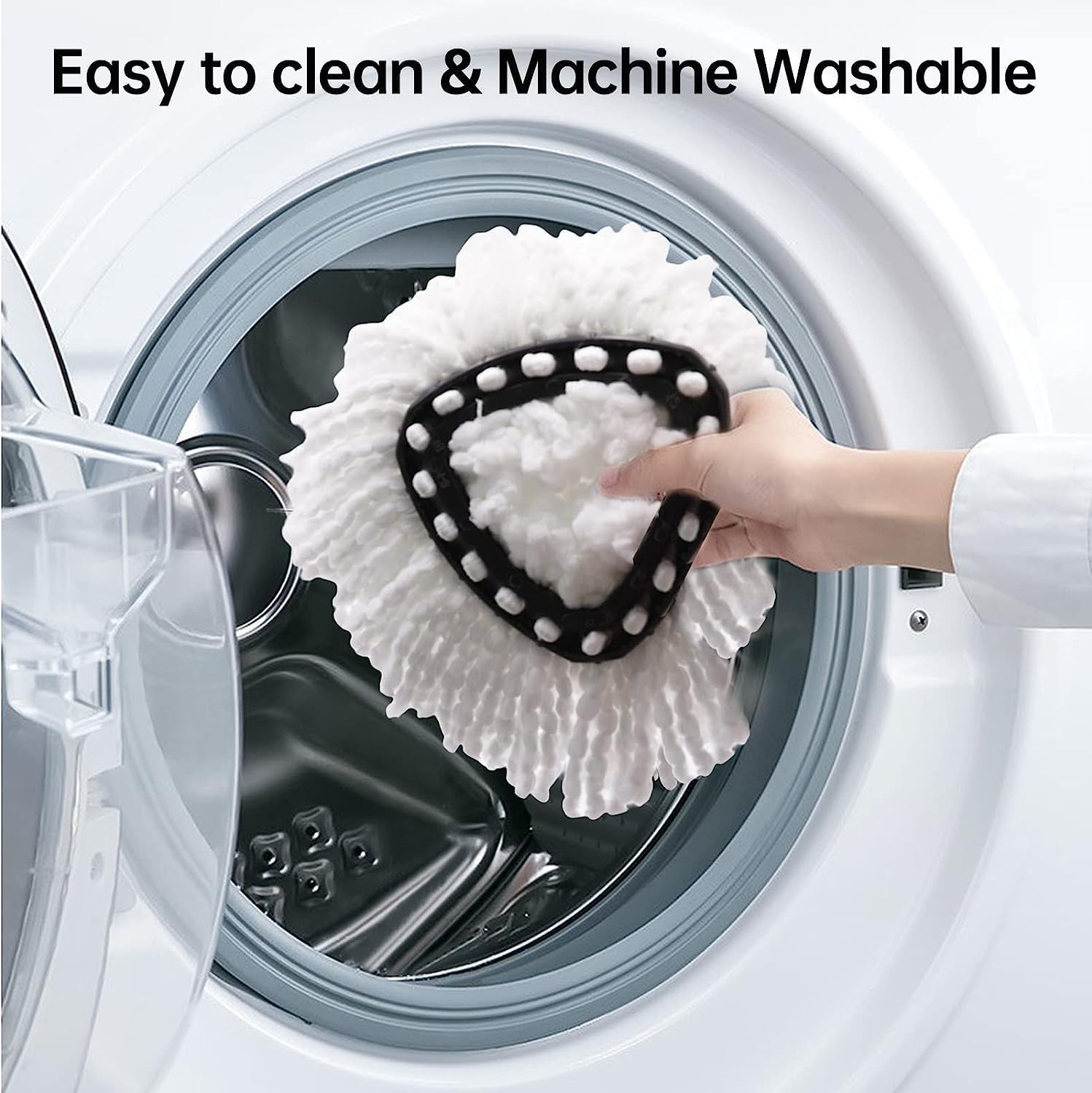 4 Pack Microfiber Mop Heads for O-Ceda EasyWring Spin Mop