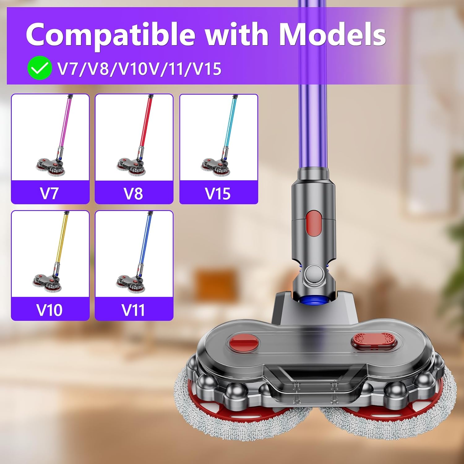 MYUAKO Dyson Mop Head for V7V8V10V11V12V15