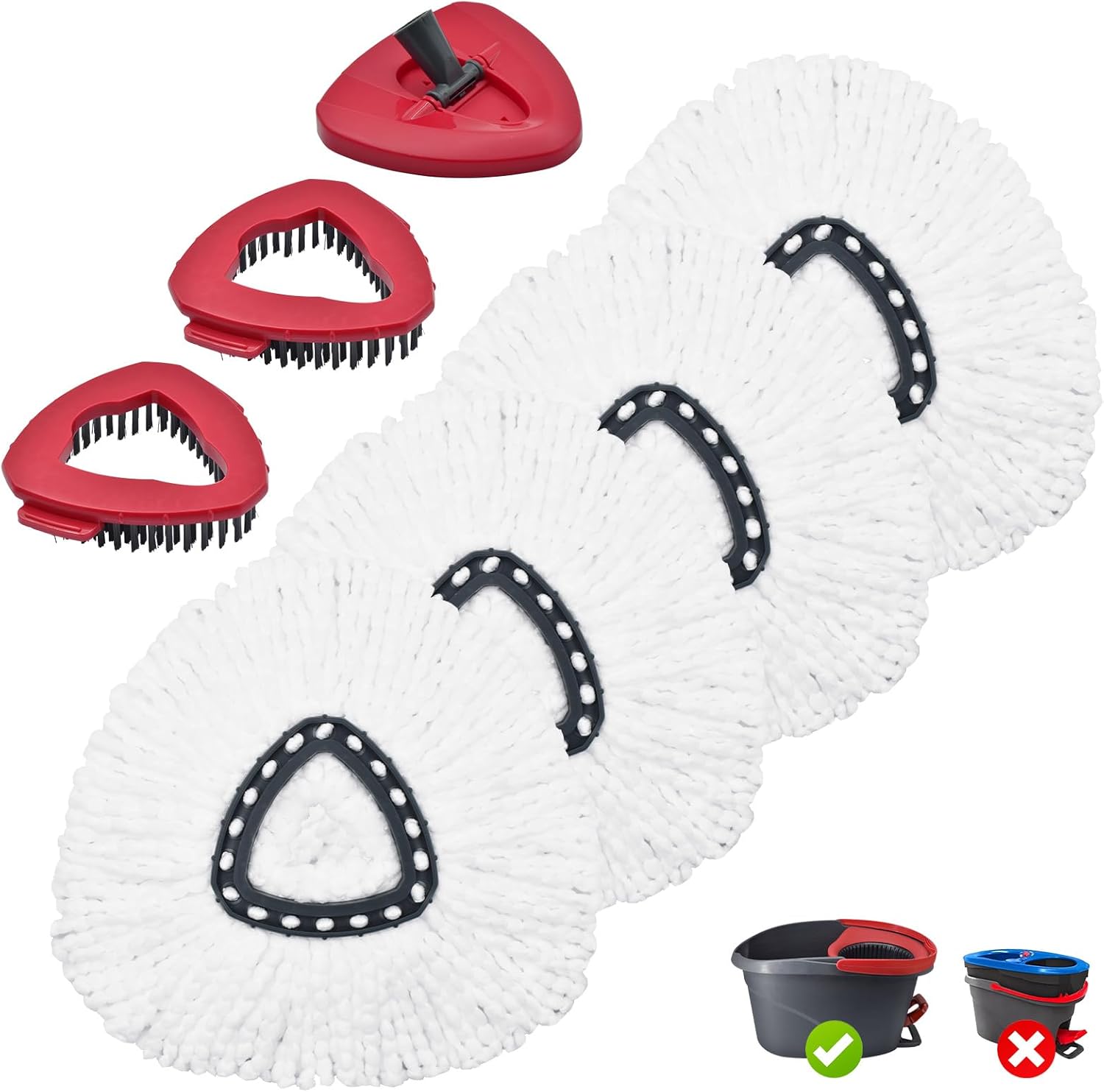 Yuunaie 7 Pack Mop Heads Replacement for OCedar