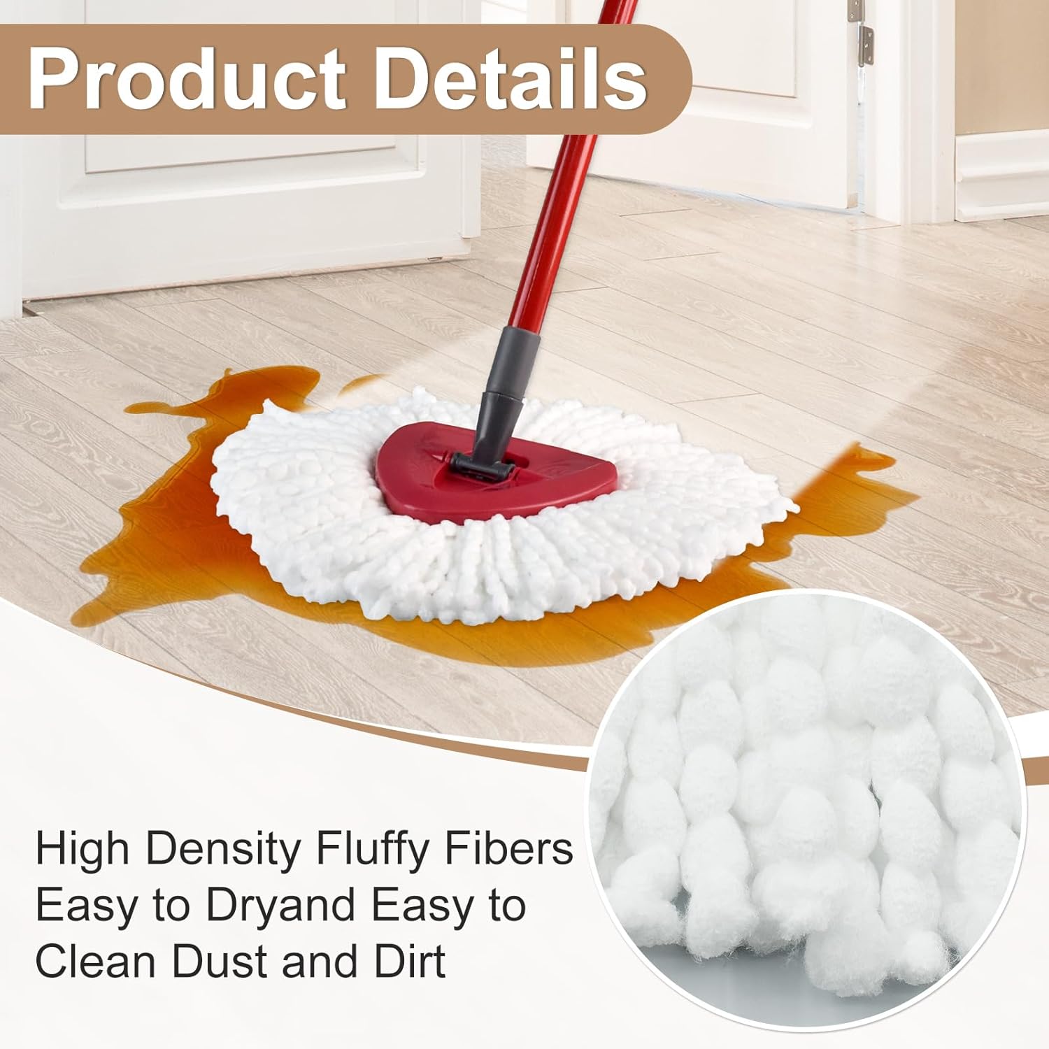 Yuunaie 7 Pack Mop Heads Replacement for OCedar