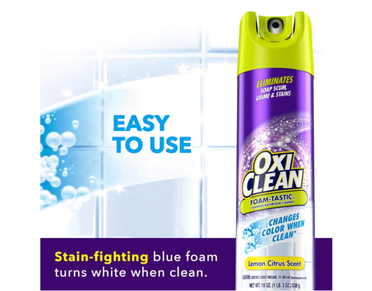 OxiClean Foam-Tastic Bathroom Cleaner 19oz 2-Pack
