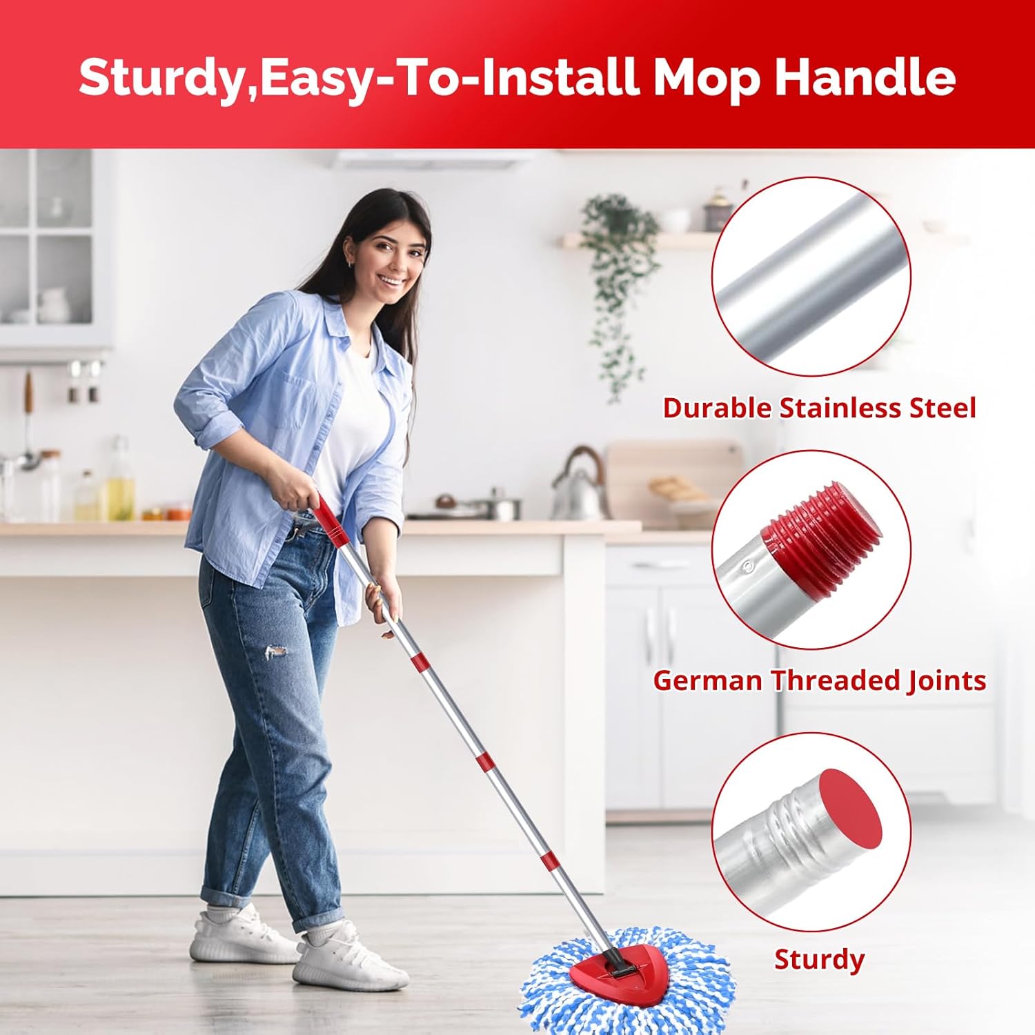 Pkulater O Cedar 2 Tank Mop Head Replacement Set