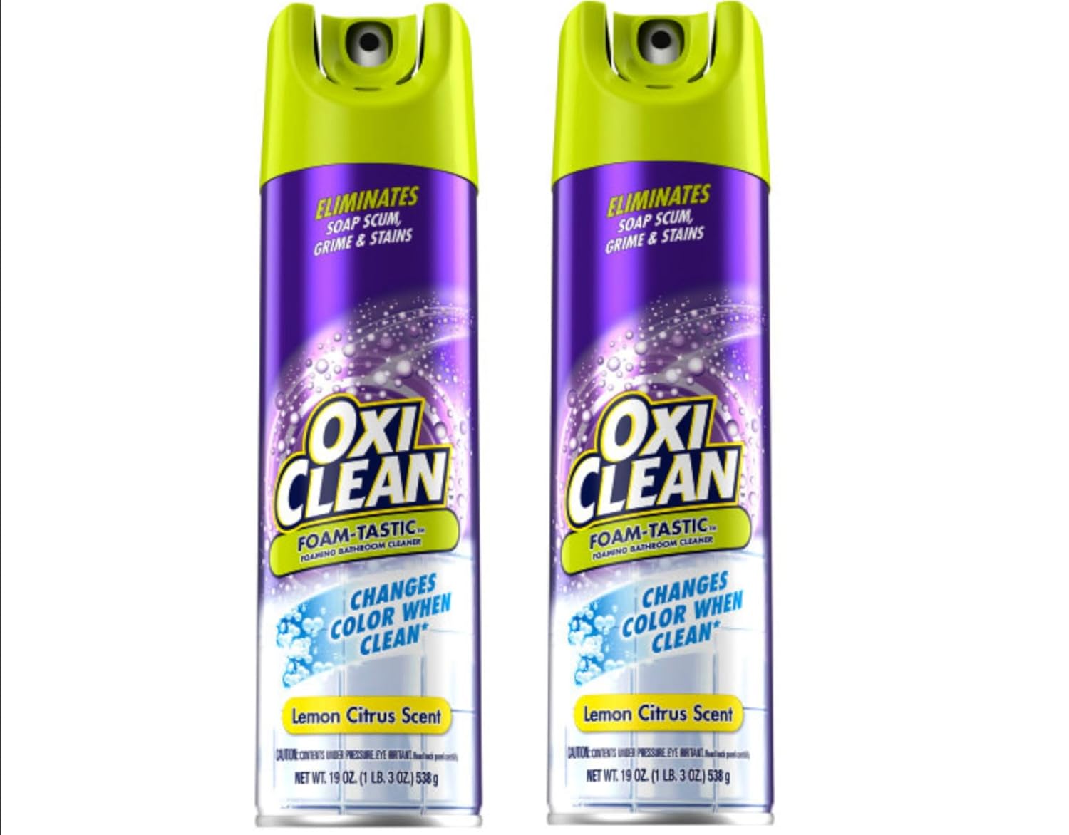 OxiClean Foam-Tastic Bathroom Cleaner 19oz 2-Pack