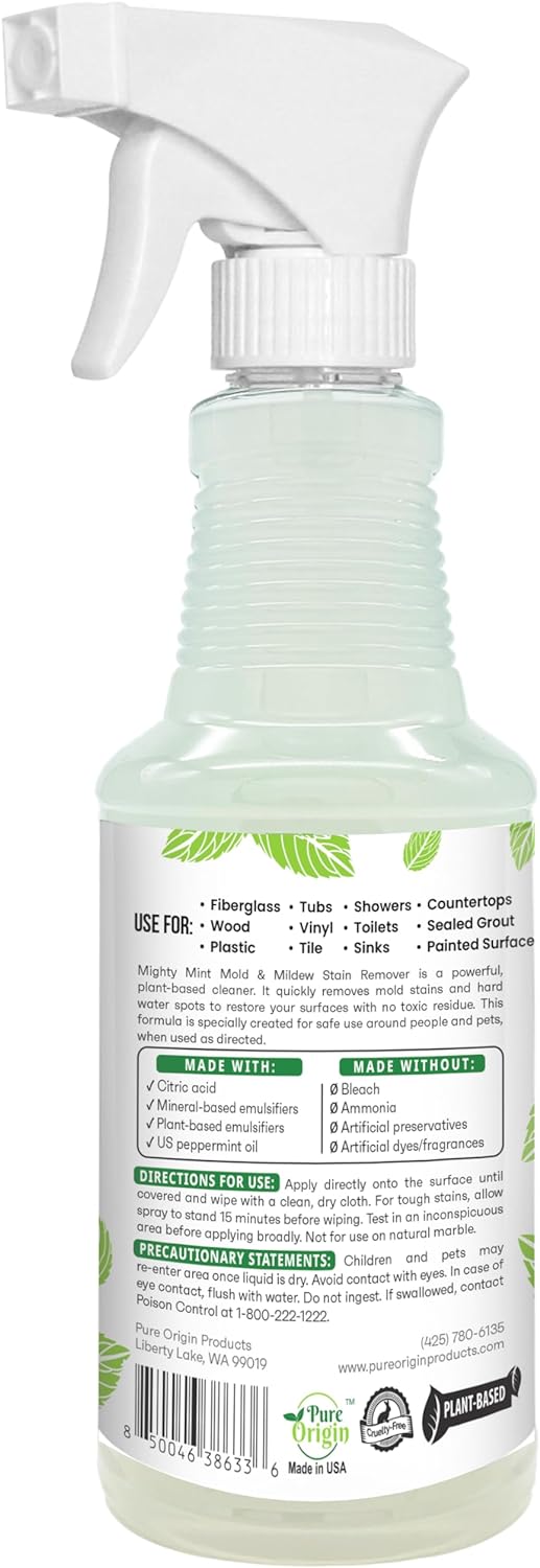 Mighty Mint Mold Mildew Stain Remover Spray 16oz