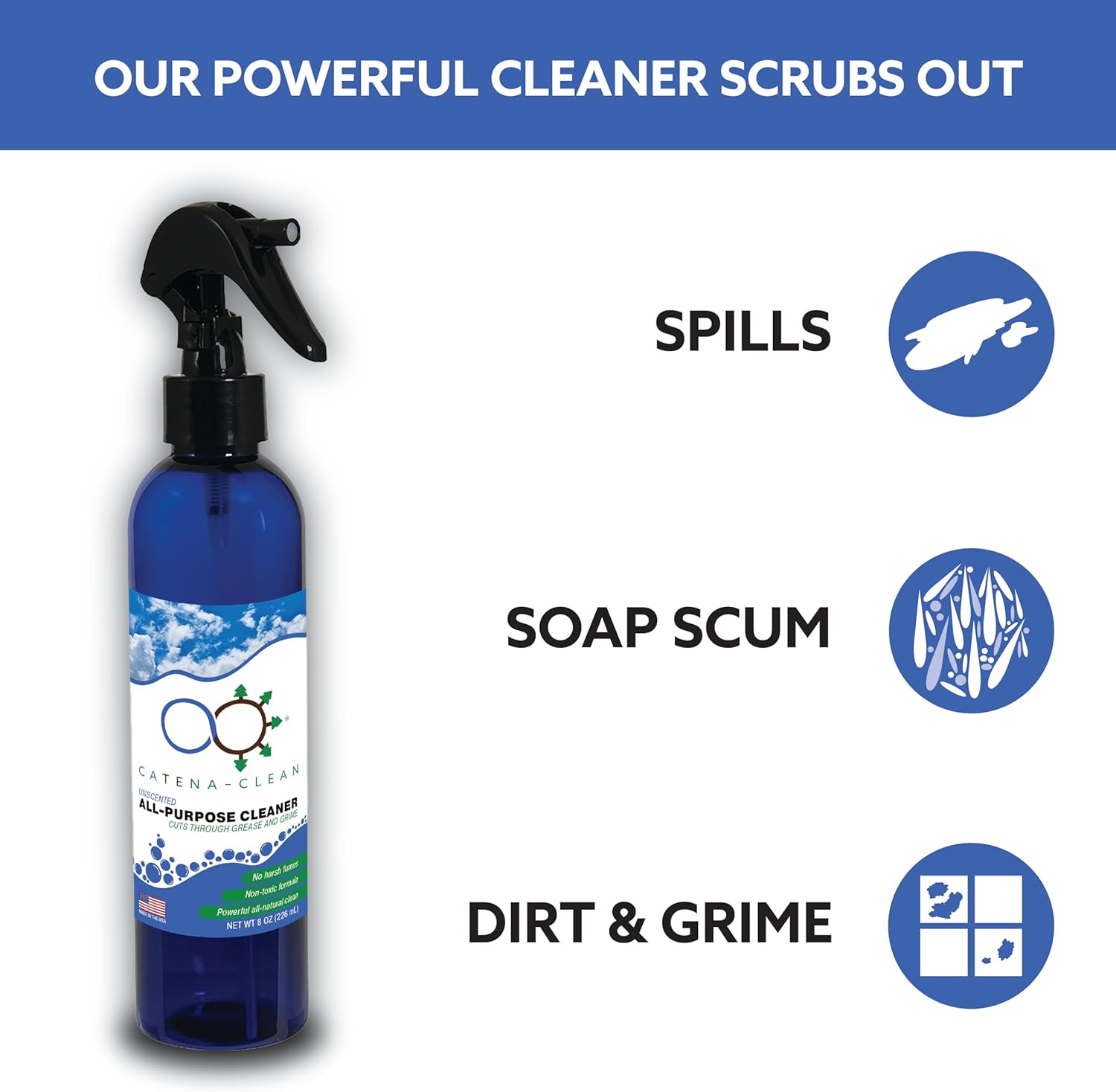 Catena Nano All Natural Bathroom Cleaner 8 fl oz