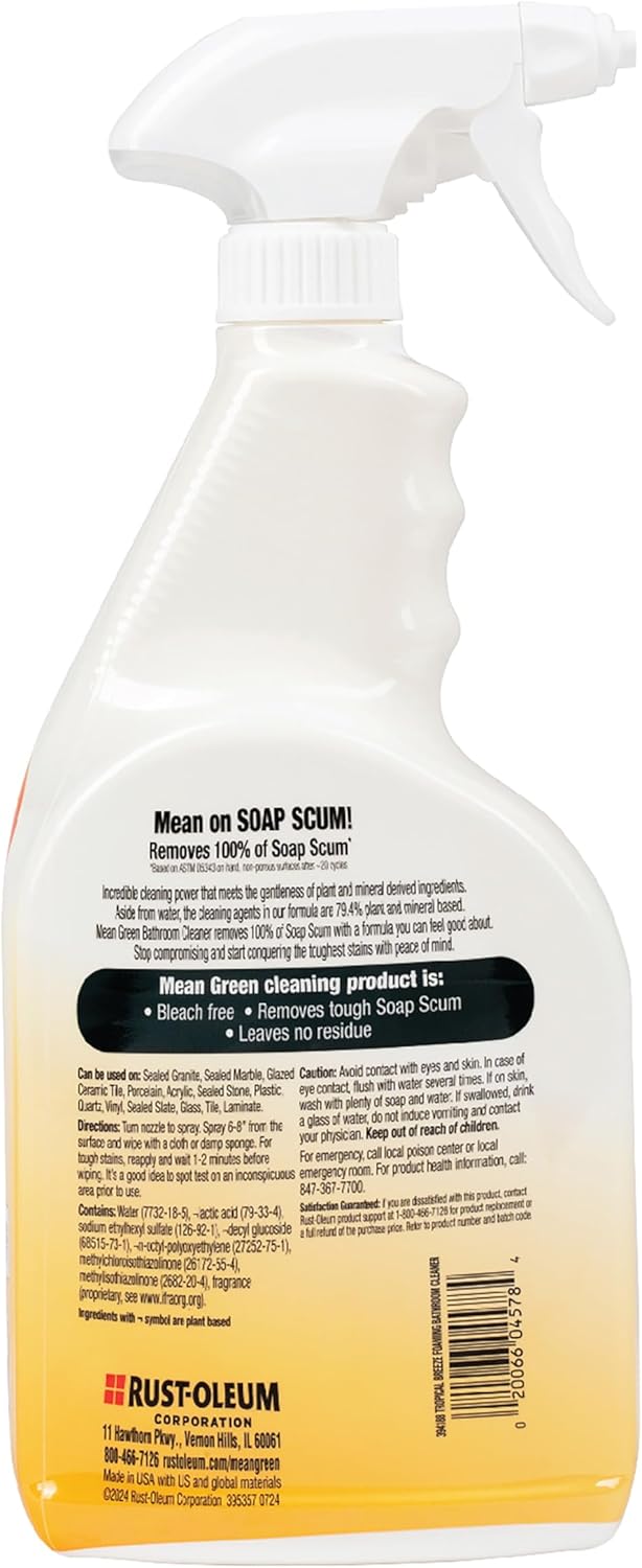 Mean Green Non-Concentrated Bathroom Cleaner Tropical Breeze 32 Ounce 1
