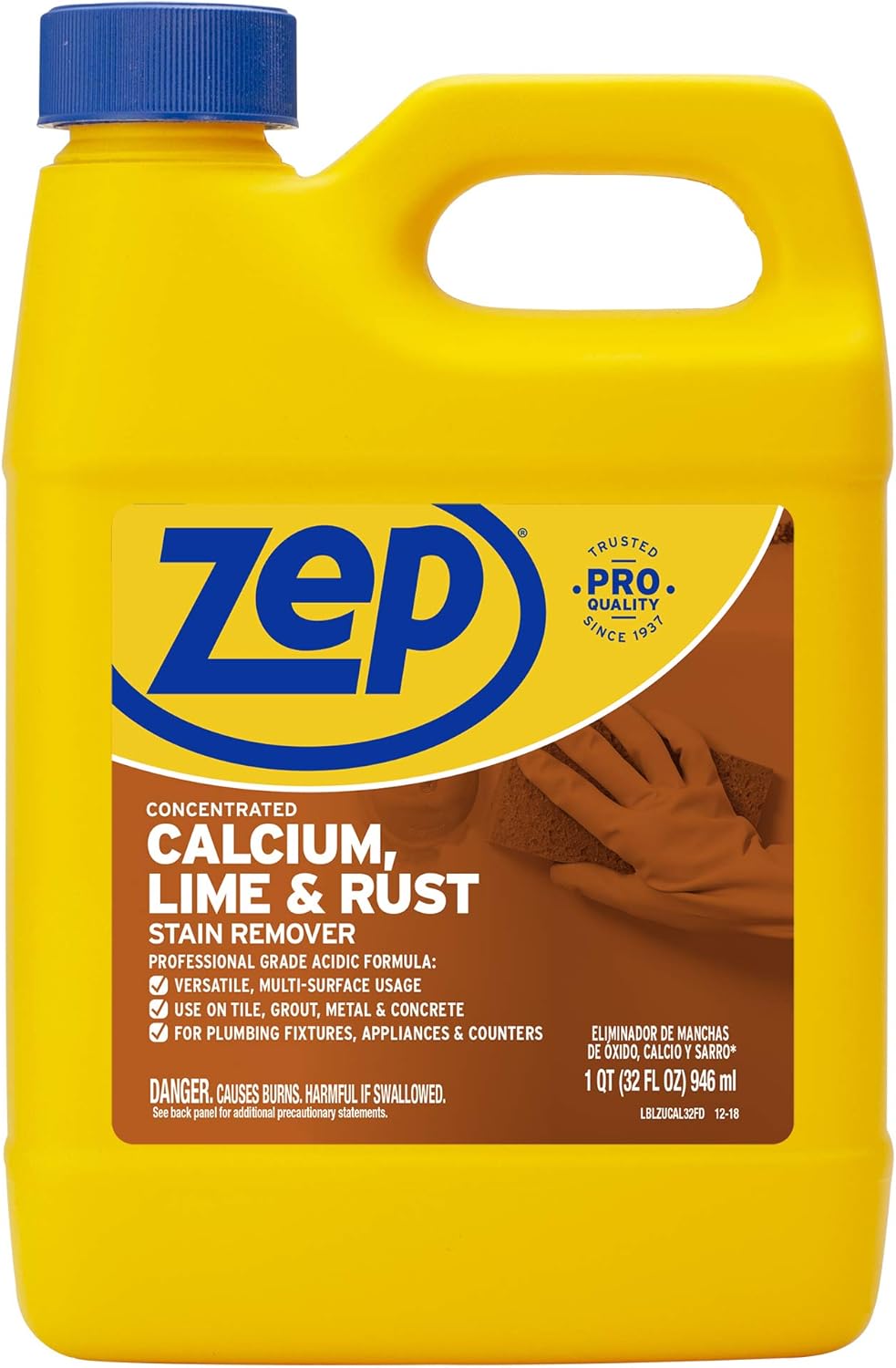 Zep Enforcer ZUCAL32 32-Ounce Calcium Lime Rust Remover