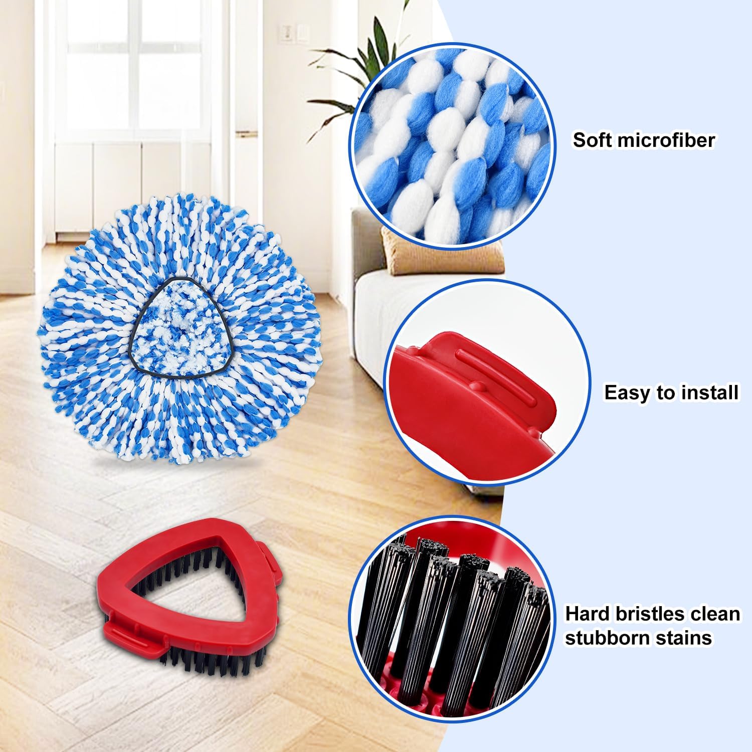 GFRED Spin Mop Replacement Set for O Ceder 2-Tank System