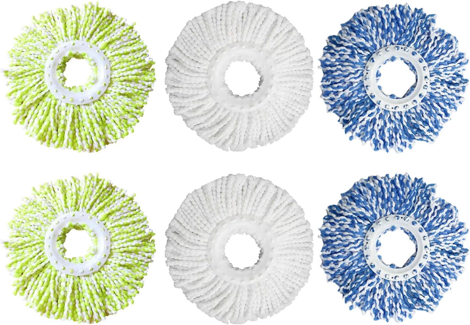 6 Pack Spin Mop Refill Pads for SIMPLI-MAGIC Compatible Systems